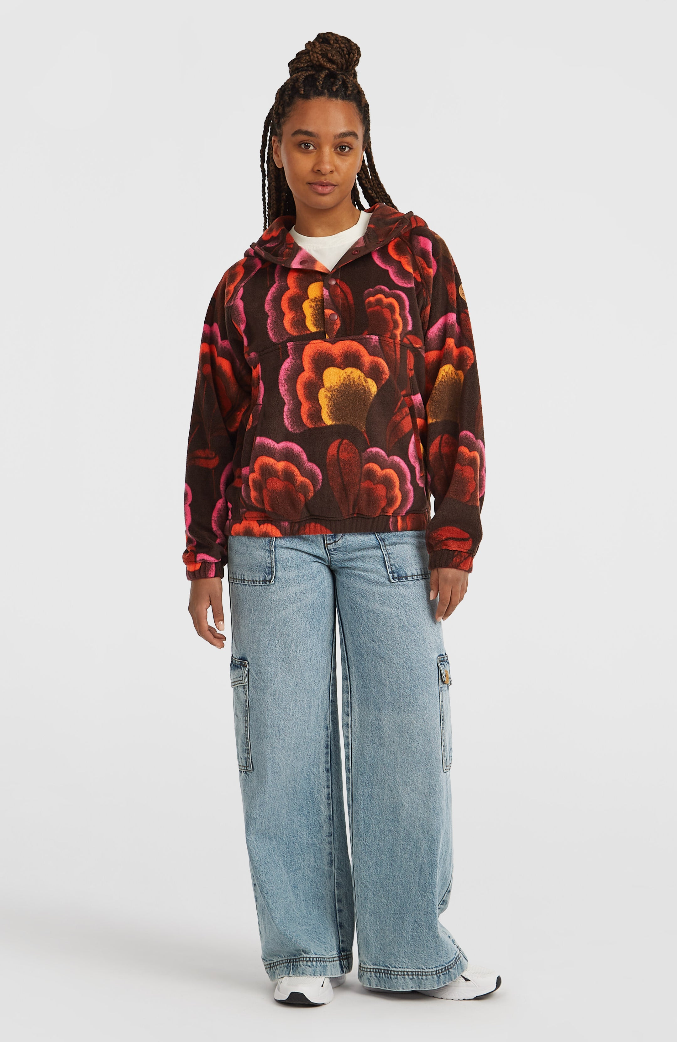 O'Riginals Superfleece Hood - Brown Originals Flower