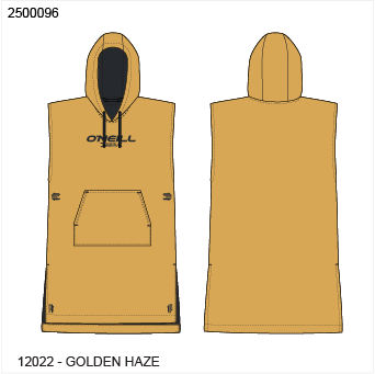 O'Neill Trvlr Series Dwr Poncho - Golden Haze