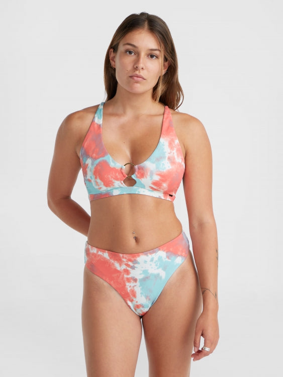 Lisala - New Love Wow Bikini Set - Pink Ice Cube Tie Dye