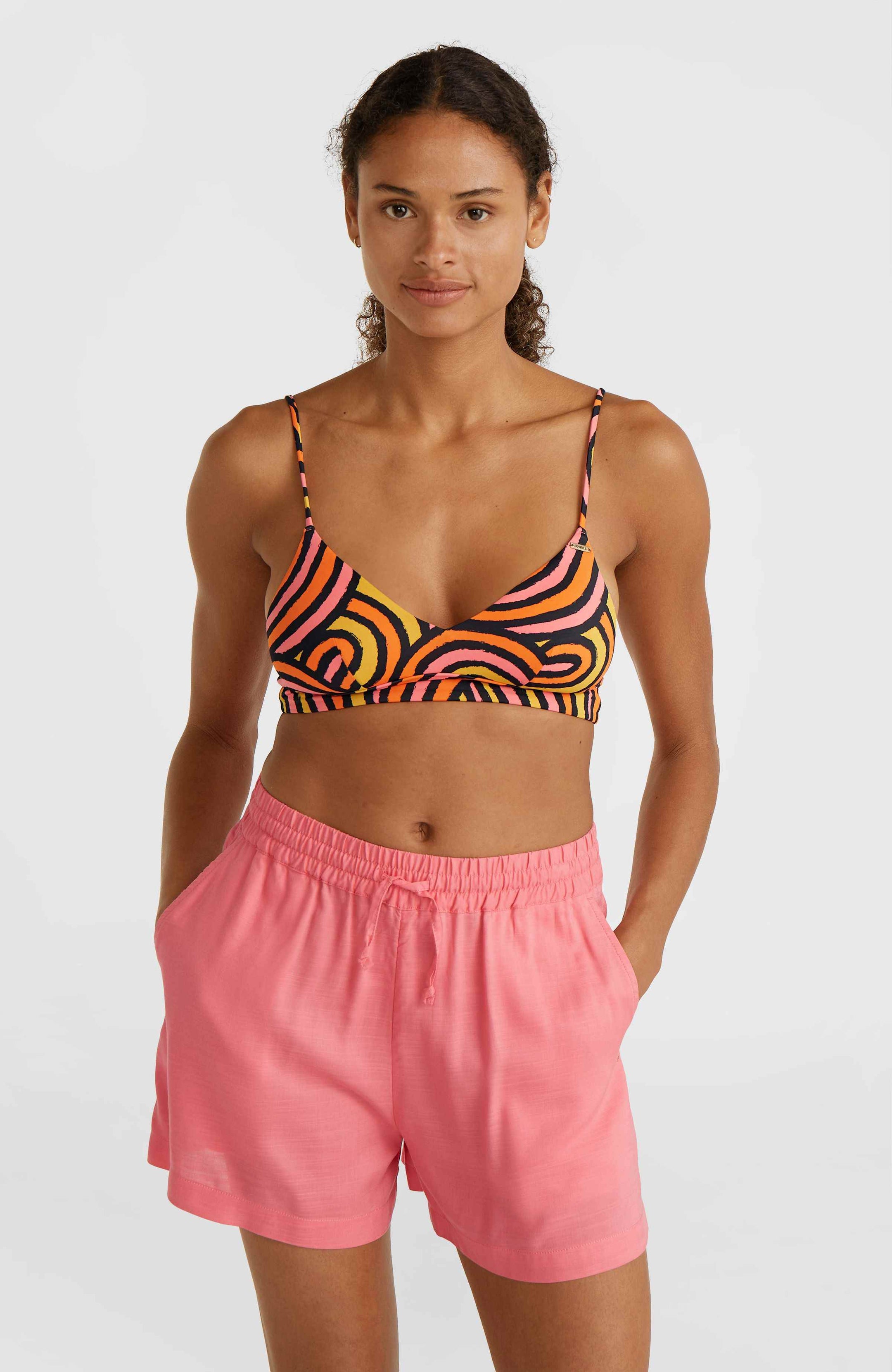 Wave Top - Orange Rainbow Stripe