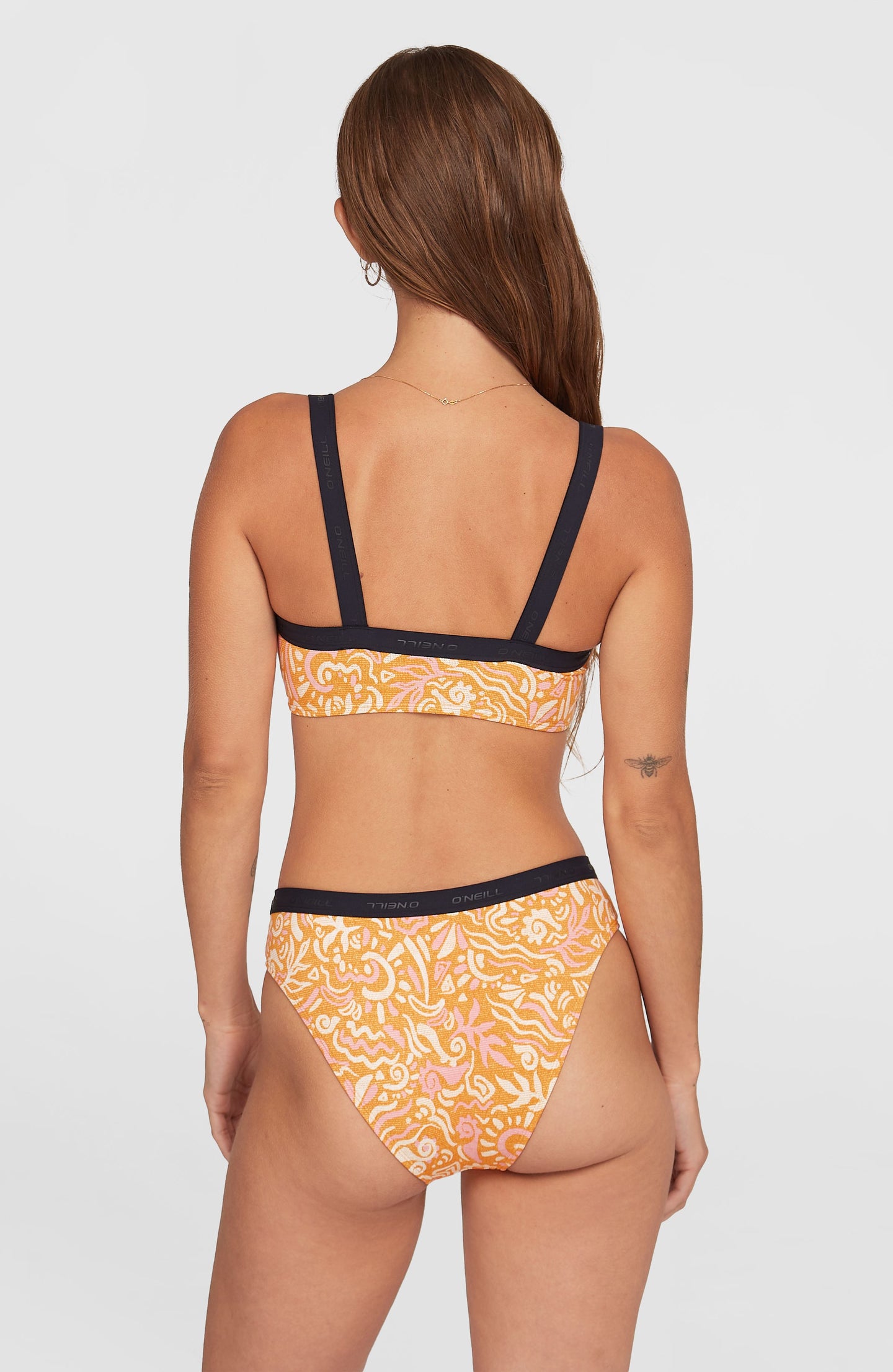 Sport Bikini Set - Orange Abstract Wave