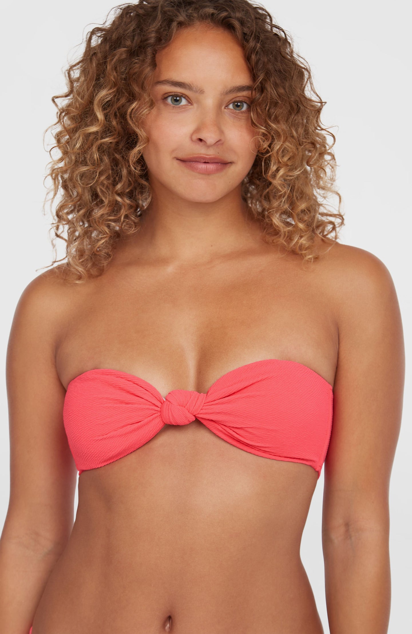 Knot Bandeau Matira Bikini Set - Pink Flamingo