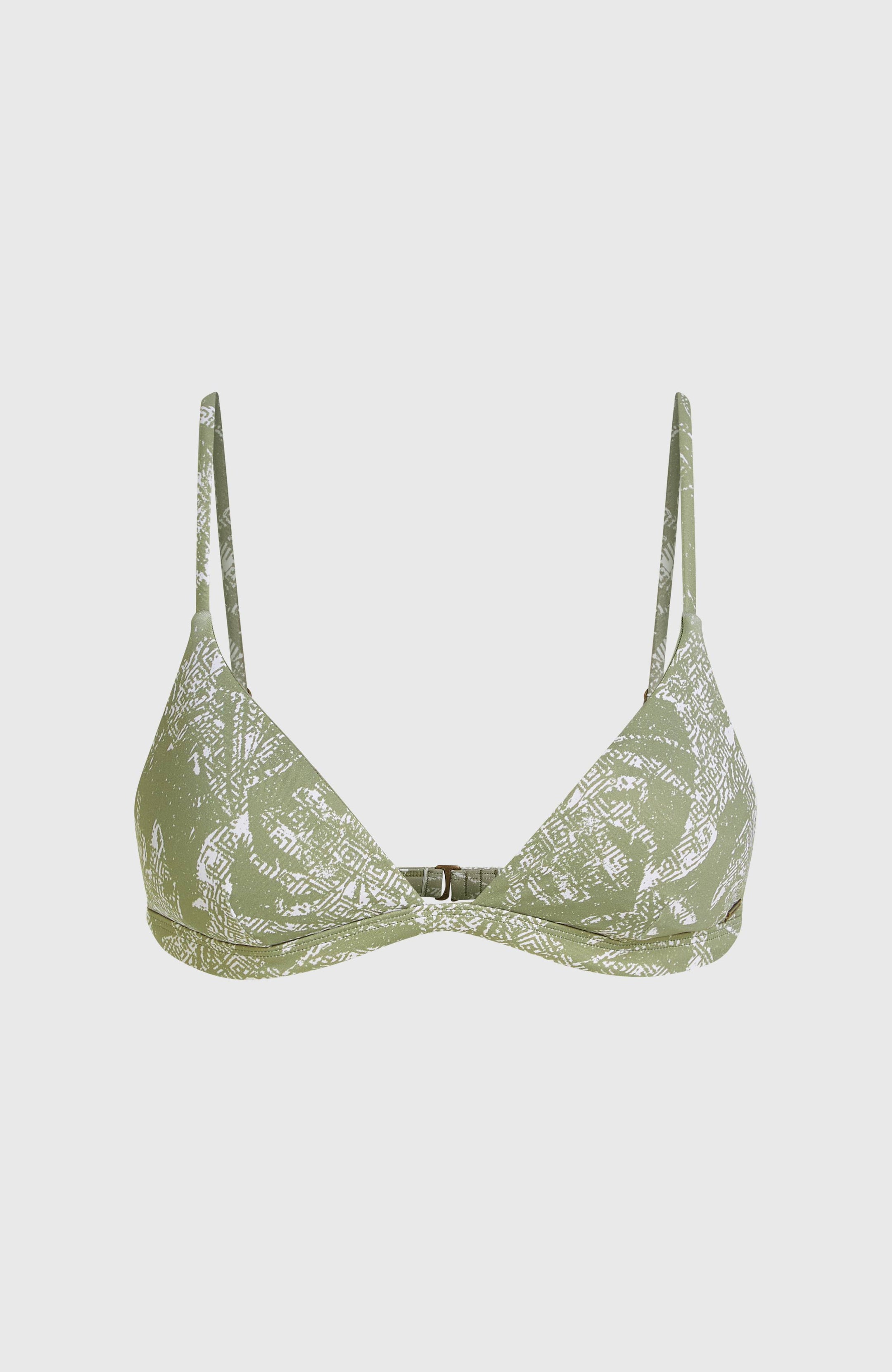Seaside Tri Top - Green Textured Jungle
