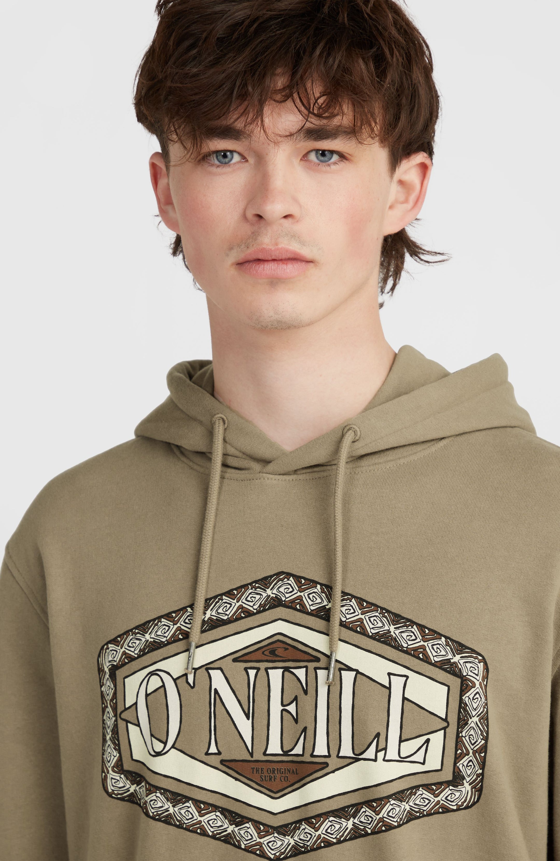 O'Neill Front Print Hoodie - Concrete
