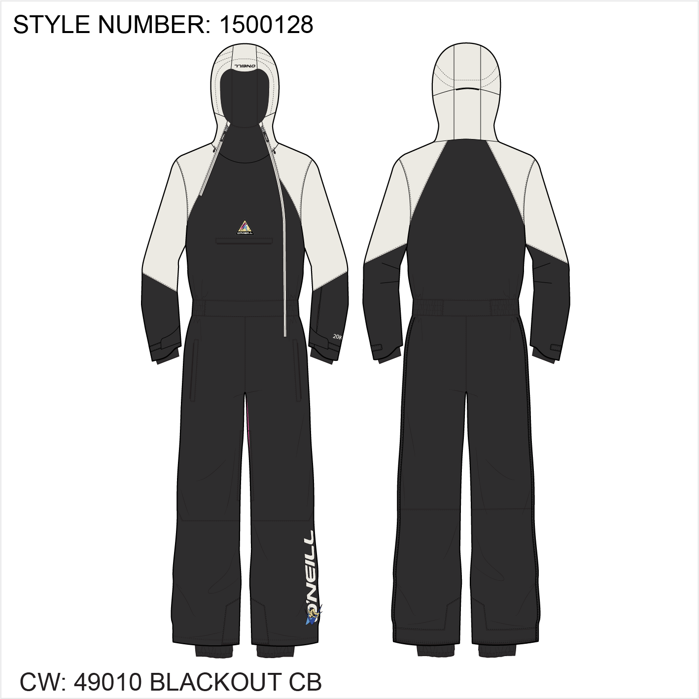 Fwc'Play Snowsuit - Black Out Colour Block