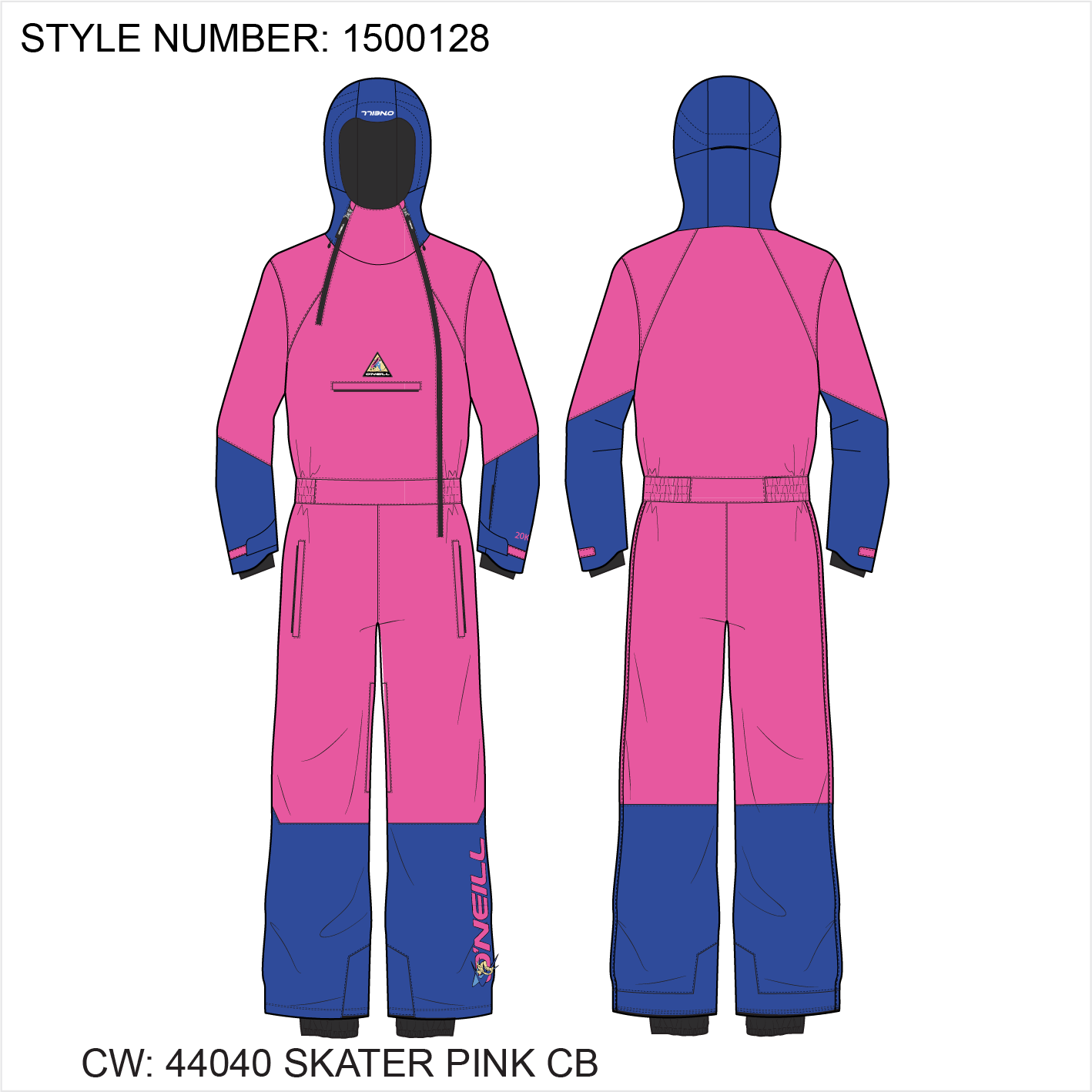 Fwc'Play Snowsuit - Skater Pink Colour Block