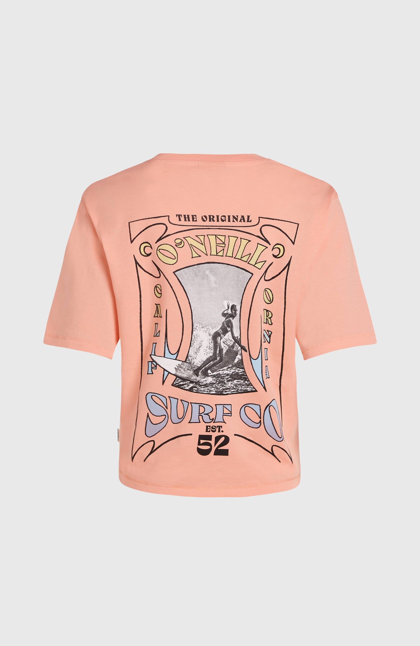 Summer Musthaves Back Print T-Shirt - Coral Pop