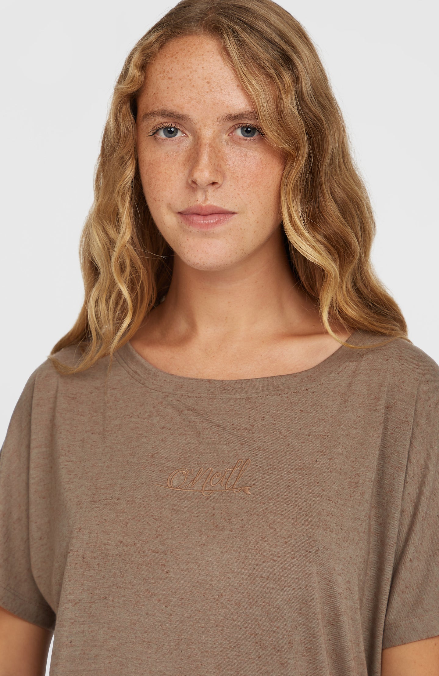 Essentials O'Neill Script Drape T-Shirt - Pure Cashmere