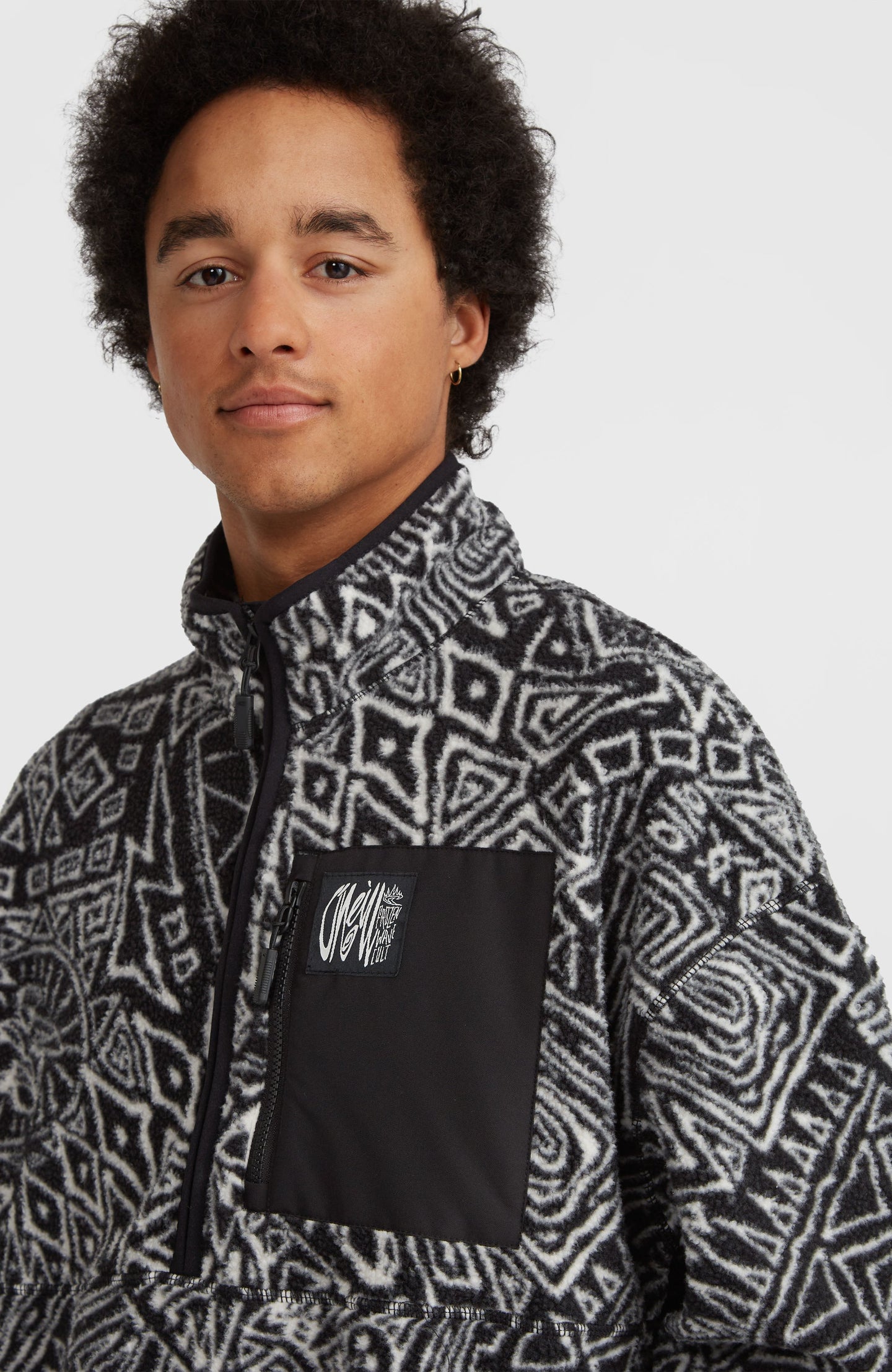 Surf Heroes High Pile Hz Fleece - White/Black Sketcheritage