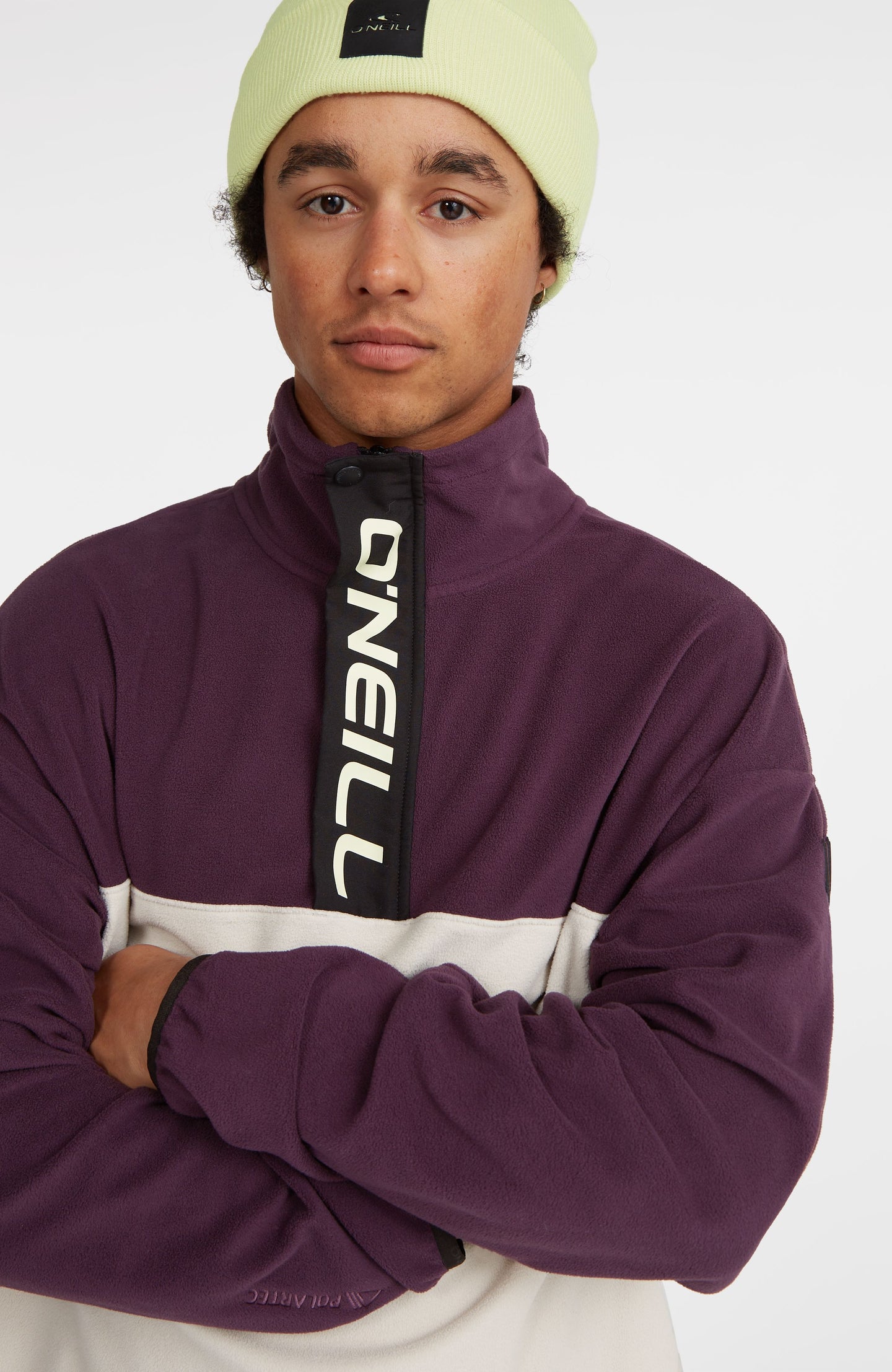 O'Riginals Polartec 100 Fleece - Aubergine Colour Block