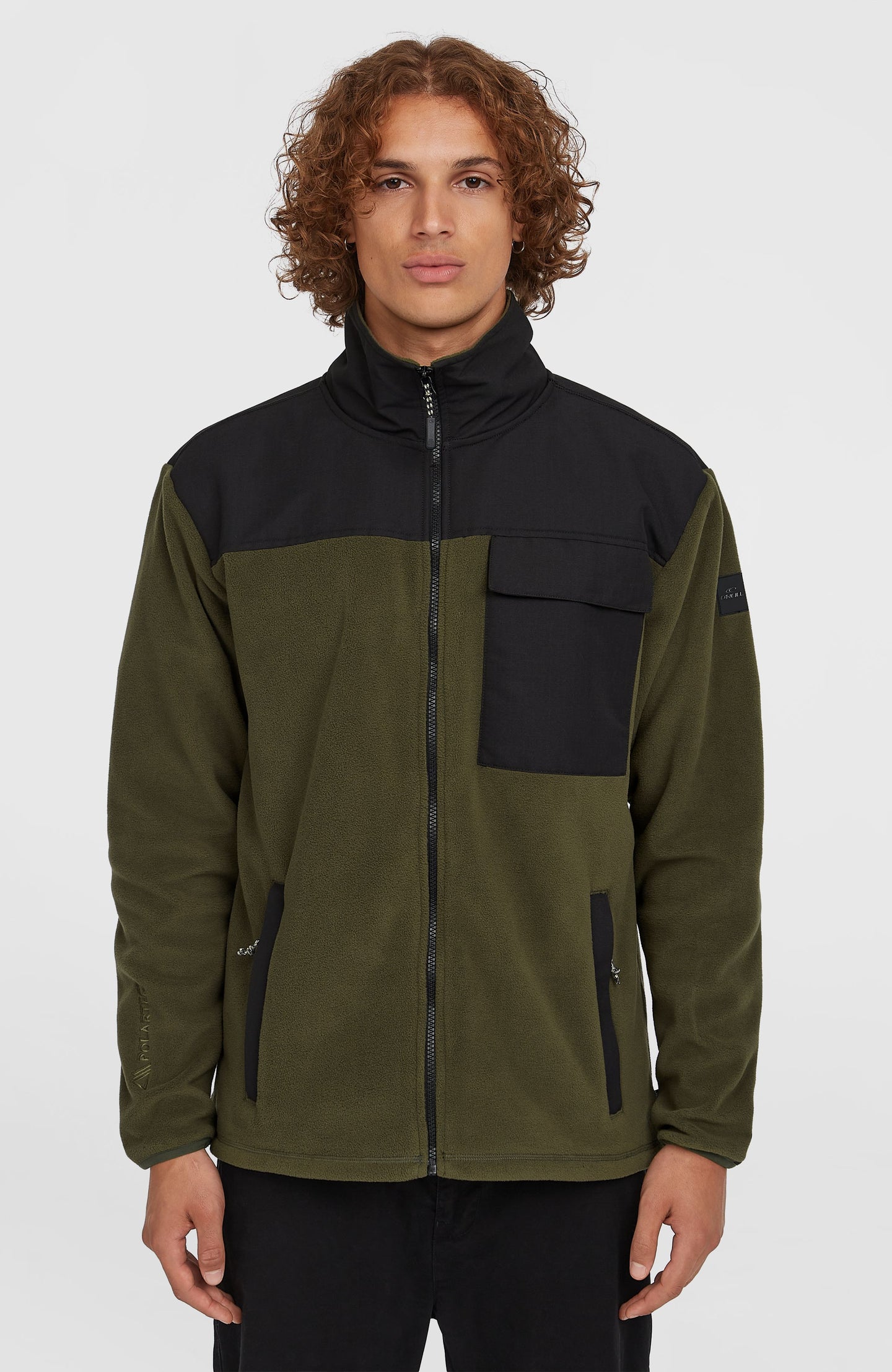 Utility Polartec 200 Fz Fleece - Forest Night Colour Block
