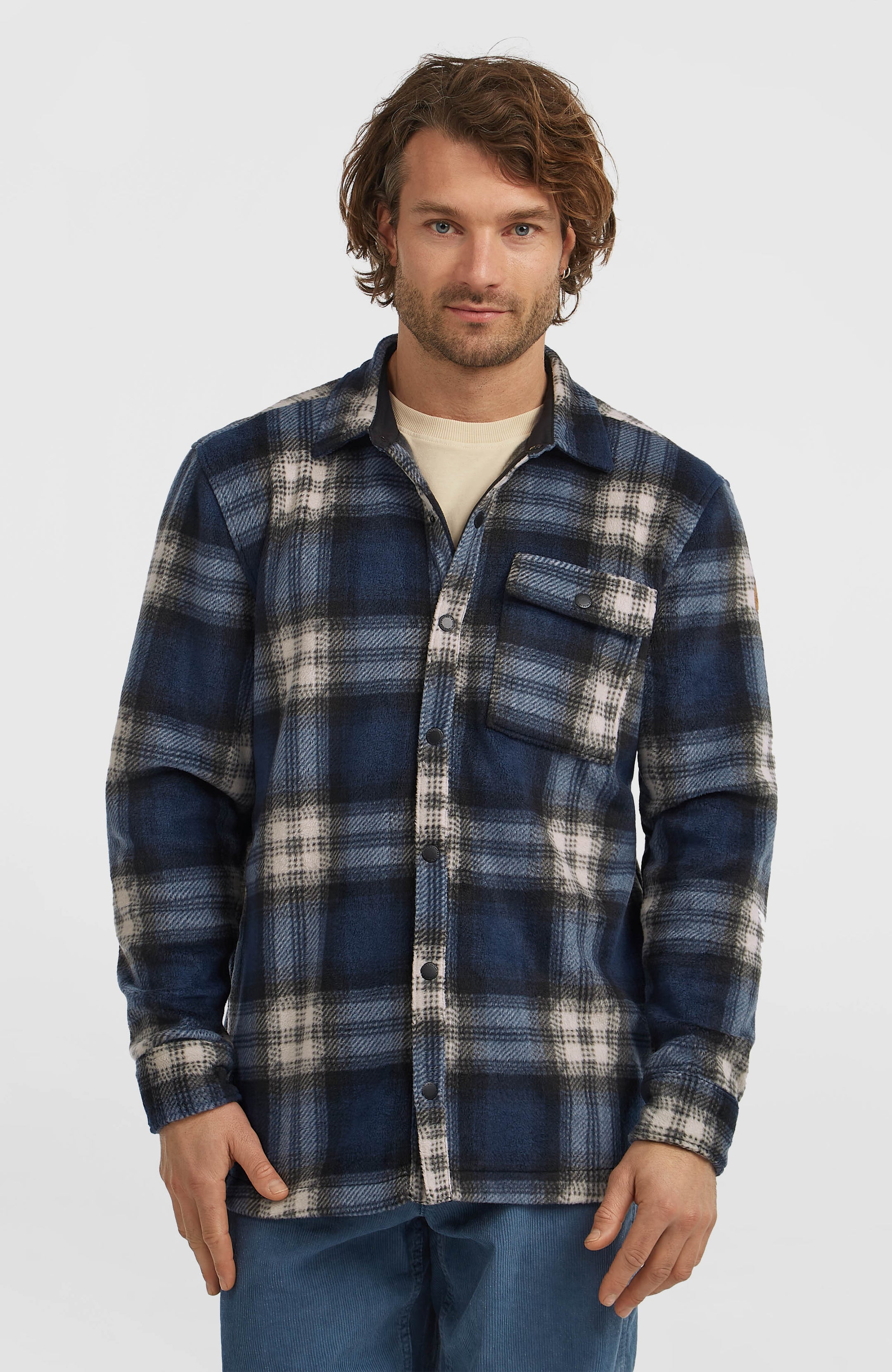 O'Riginals Superfleece Shirt - Mozart Blue Check