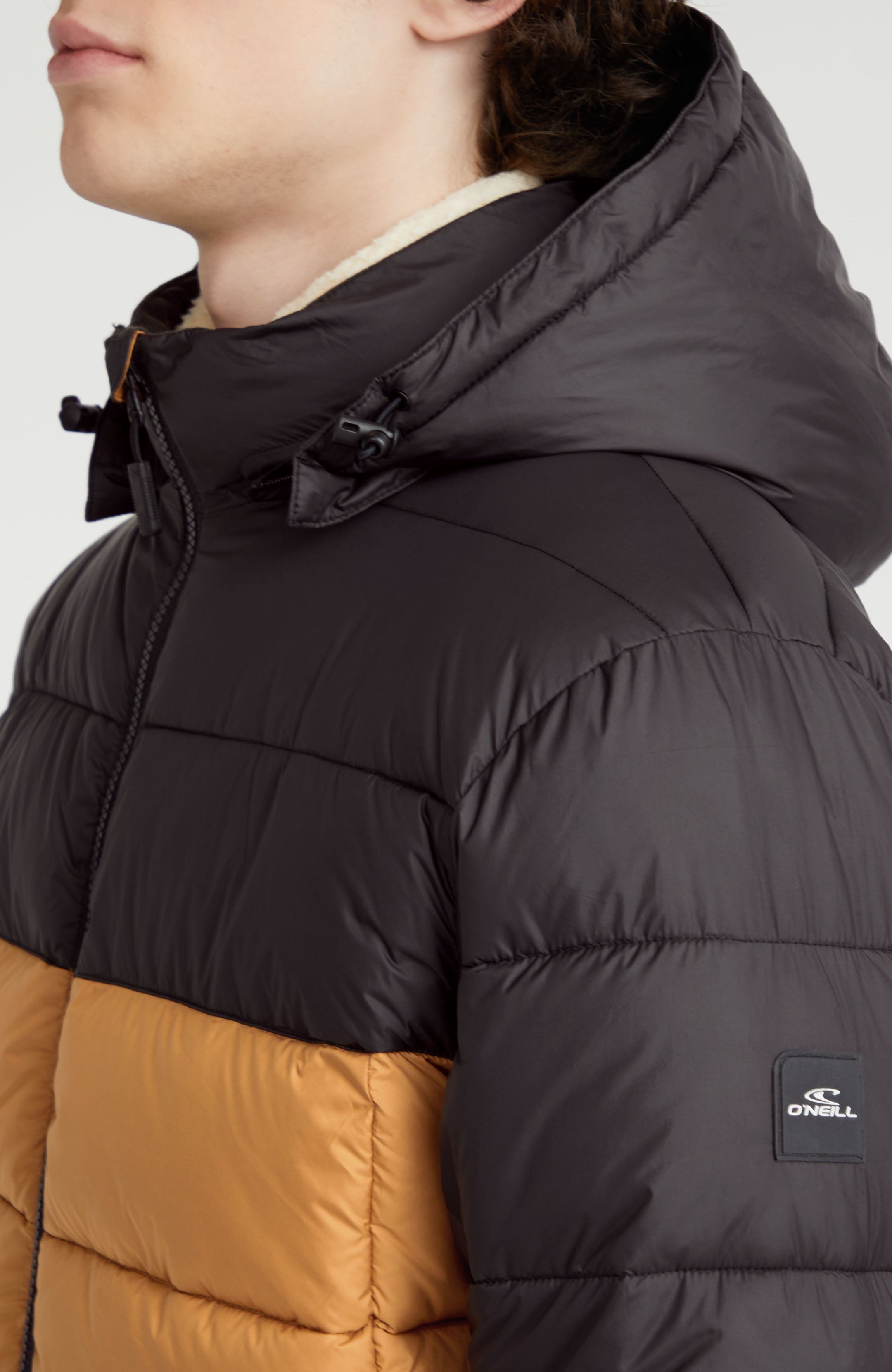 O'Riginals Puffer Jacket - Rich Caramel Colour block