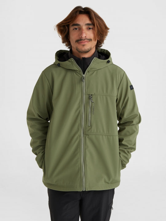 O'Neill Trvlr Series Softshell Jacket - Deep Lichen Green