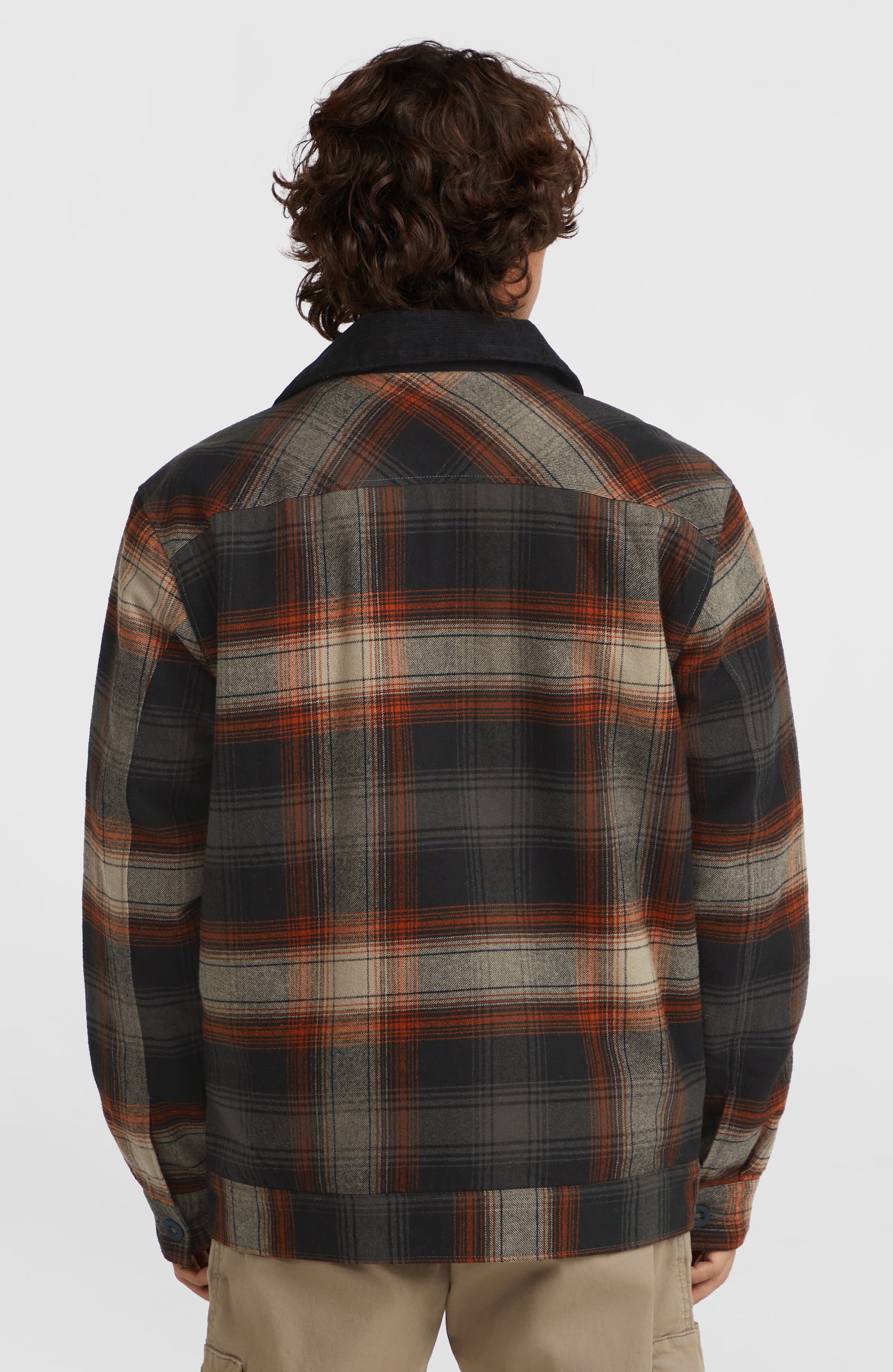 O'Neill Fleece Lined Jacket - Grey Check Small