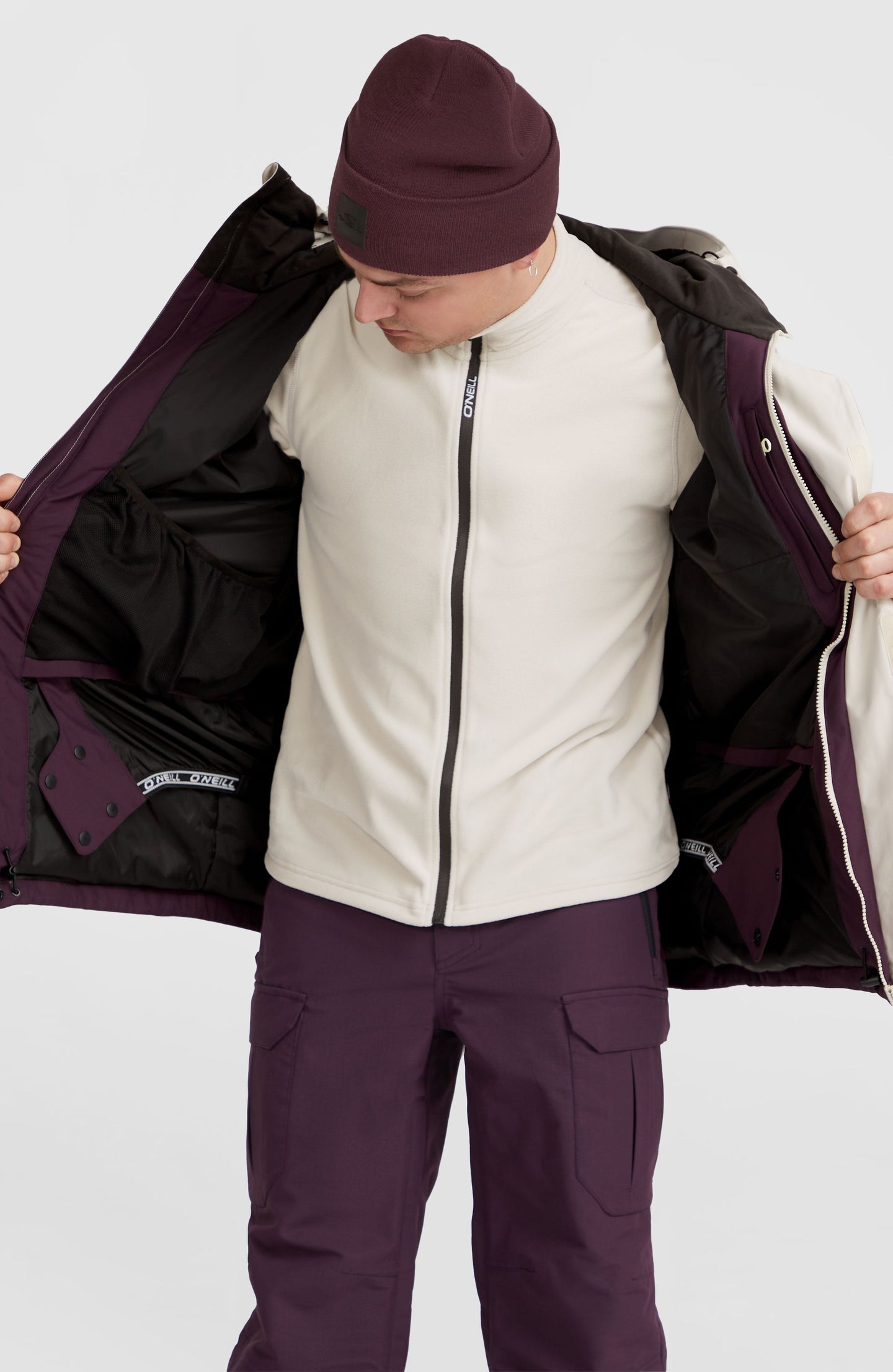 O'Riginals Hybrid Jacket - Aubergine Colour Block