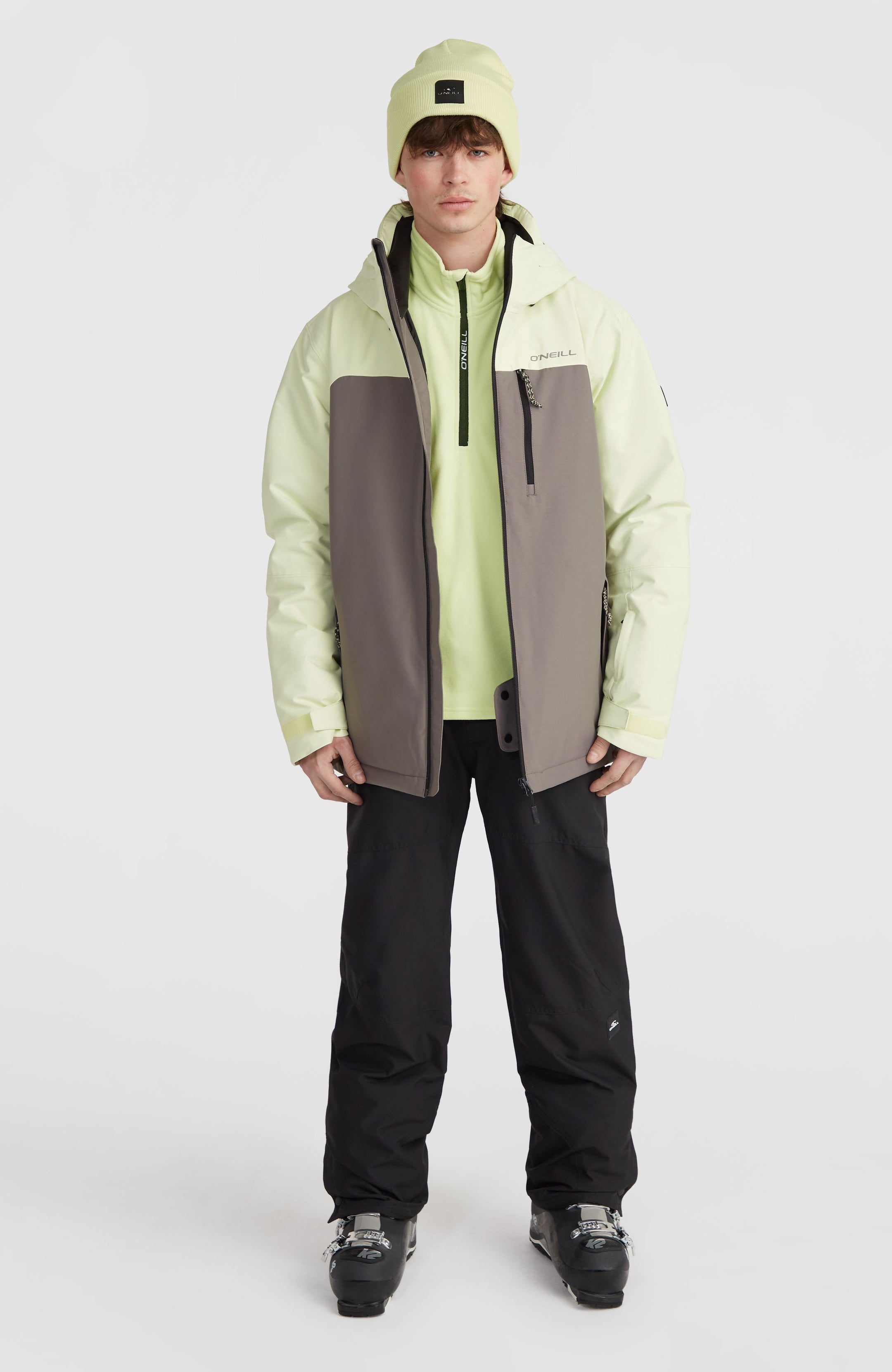 Hammer Plus Snow Jacket - Flint Stone Colour Block