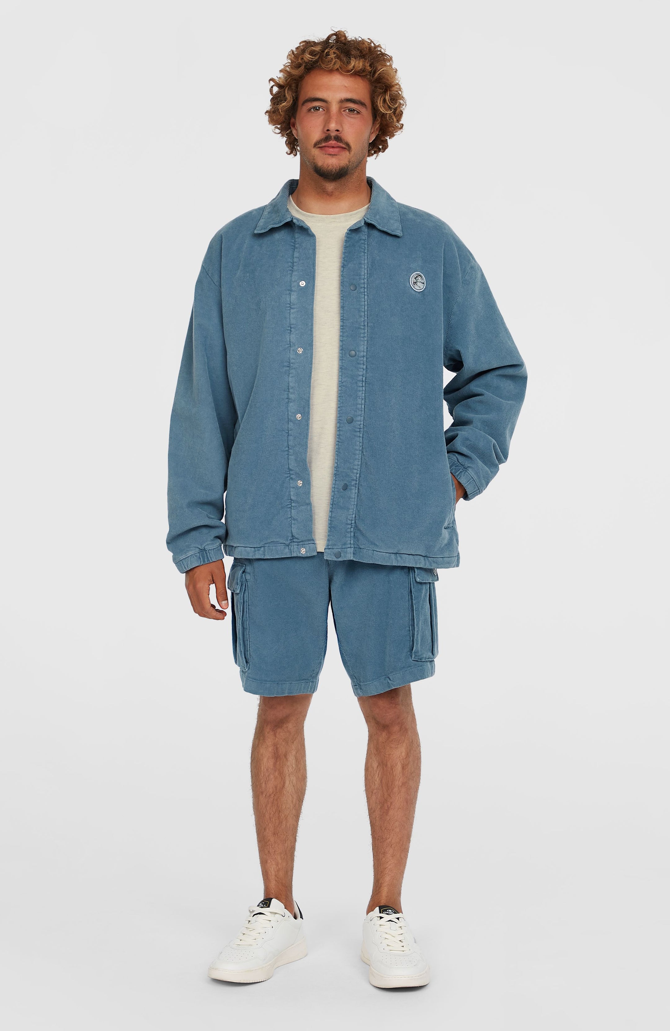 O'Neill Cord Coach Jacket - Copen Blue