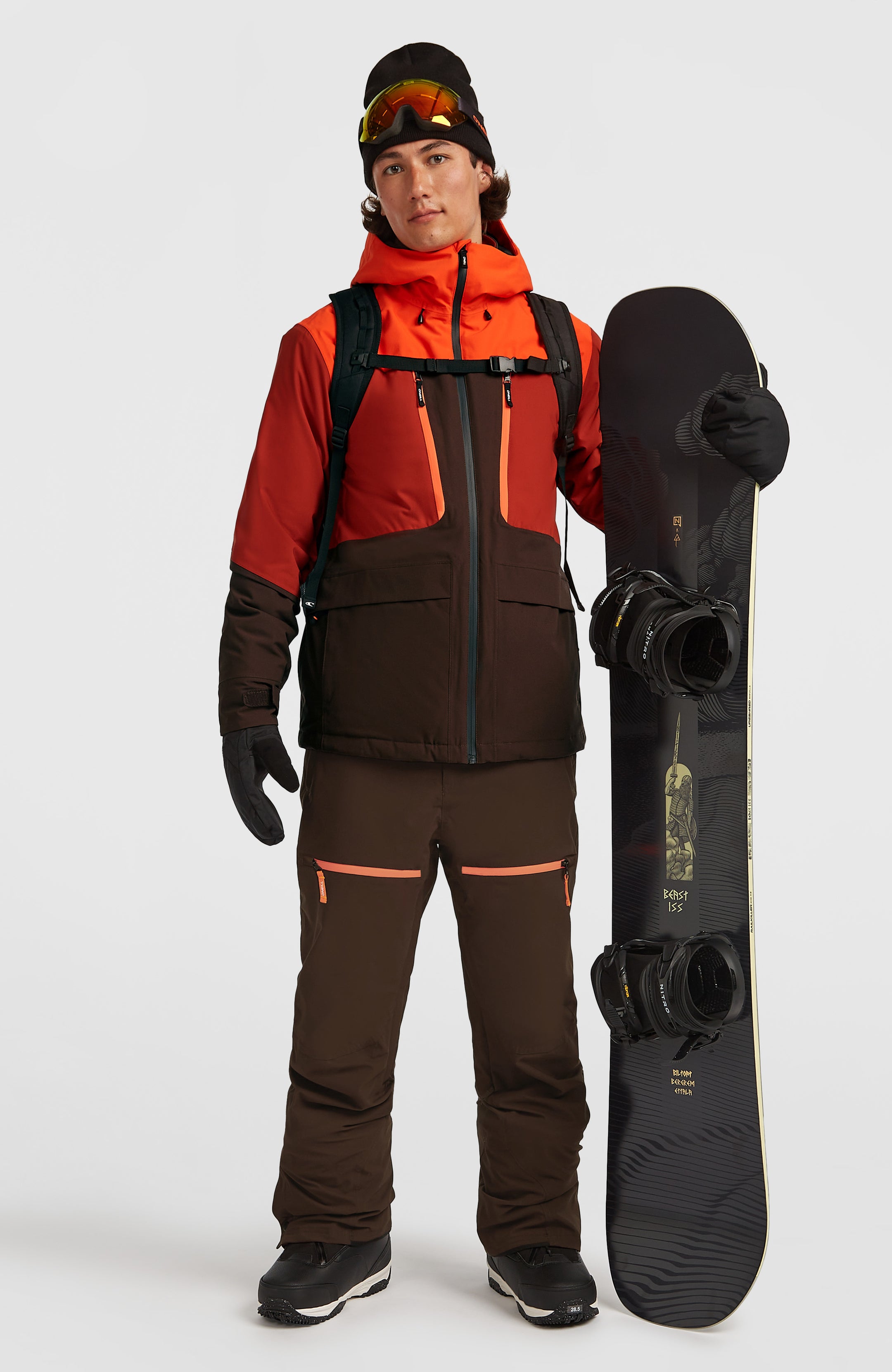 Fwc'Peak Fire Snow Jacket - Flame Colour Block