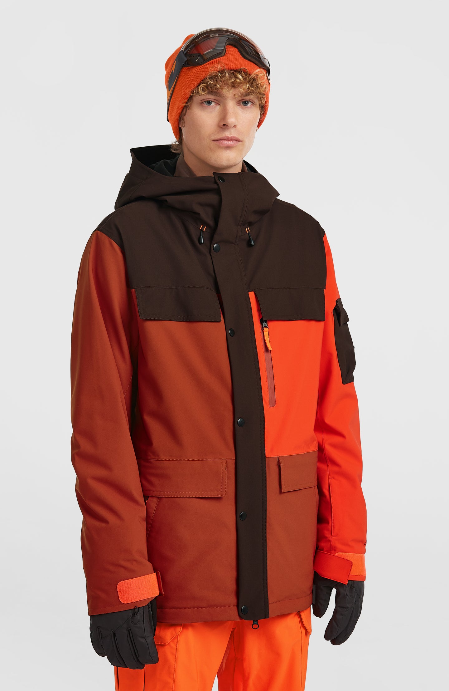 Fwc'Peak Pro Snow Jacket - Bonfire Colour Block