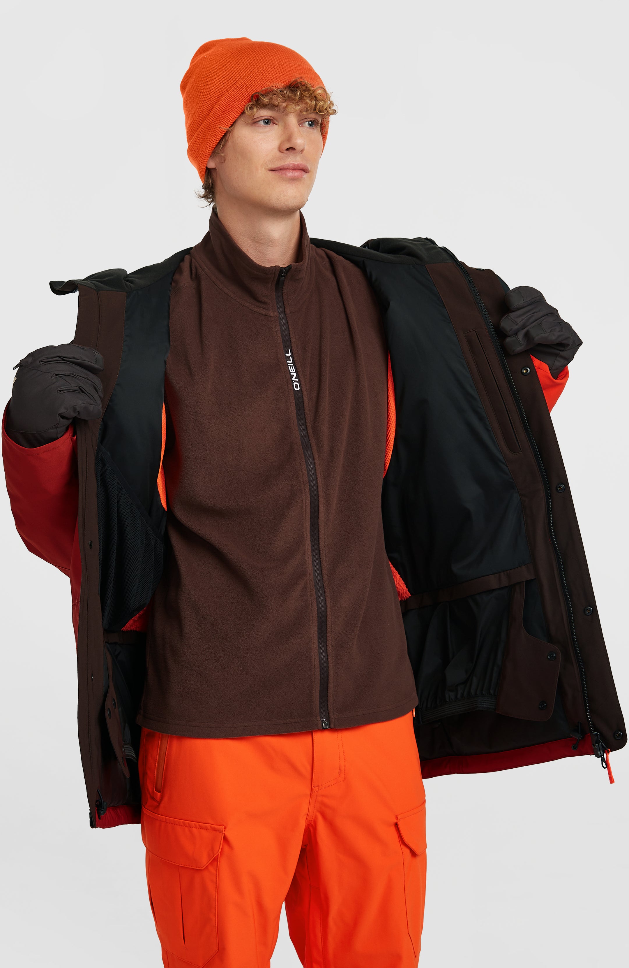 Fwc'Peak Pro Snow Jacket - Bonfire Colour Block
