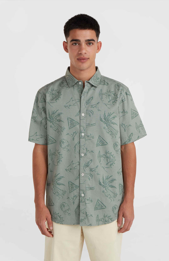 Mix & Match Beach Shirt - Green Vintage Surfer
