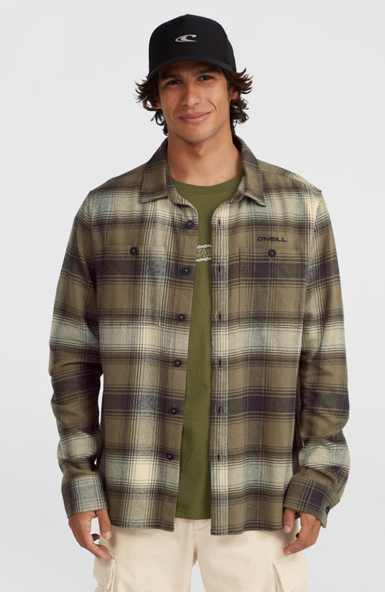 O'Neill Flannel Check Shirt - Brown Check Small