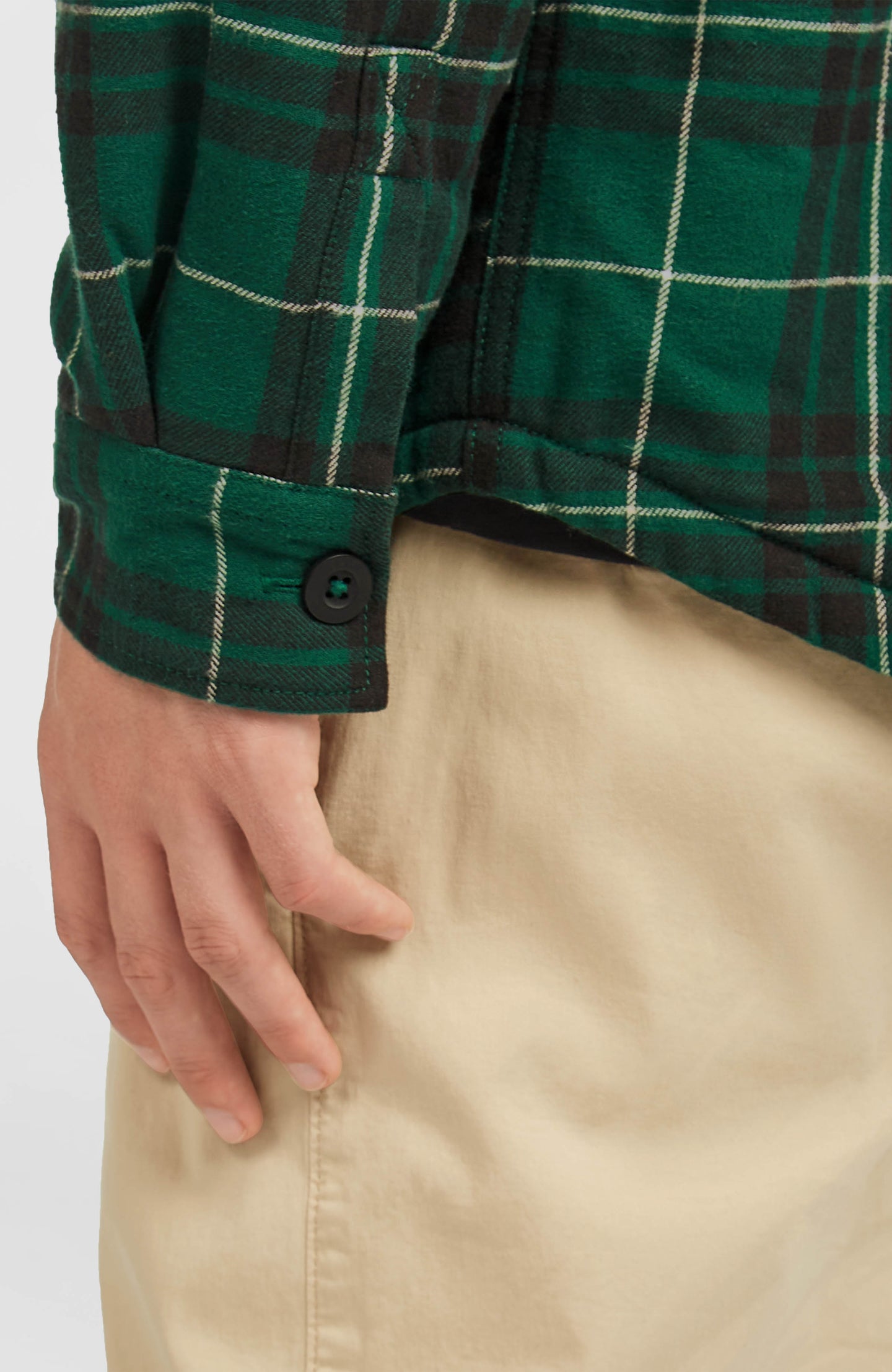 O'Neill Must-Have Fleece Lined Shirt - Green Flannel Check