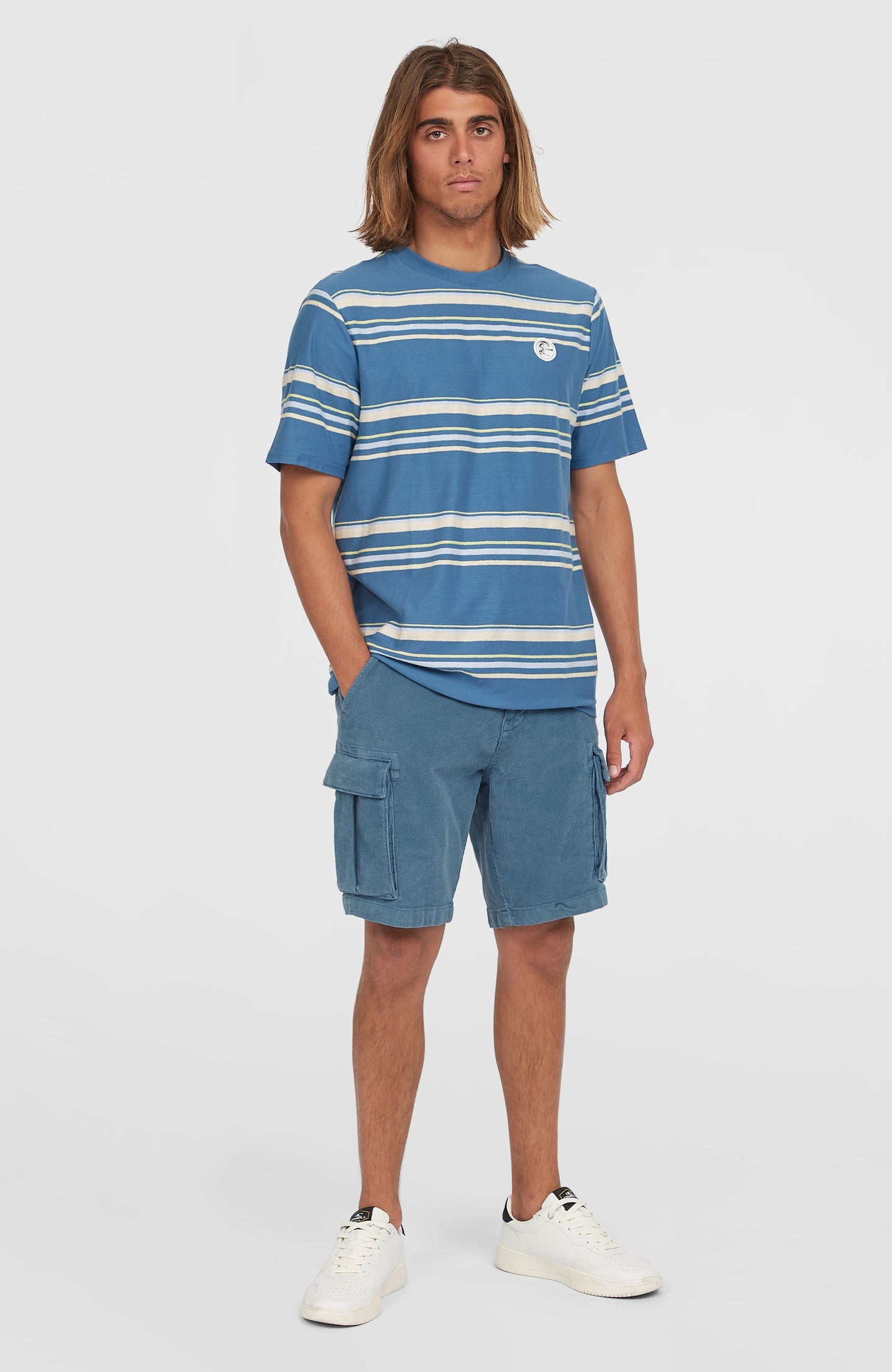 O'Riginals Cord Cargo Shorts - Copen Blue
