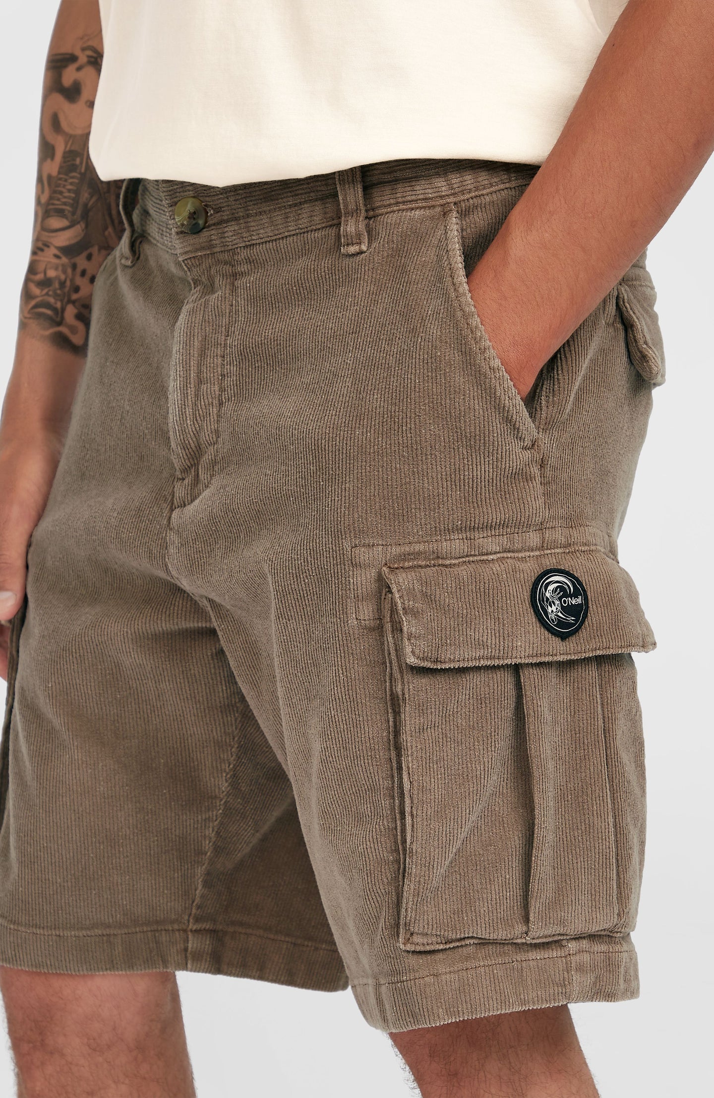 O'Riginals Cord Cargo Shorts - Pure Cashmere