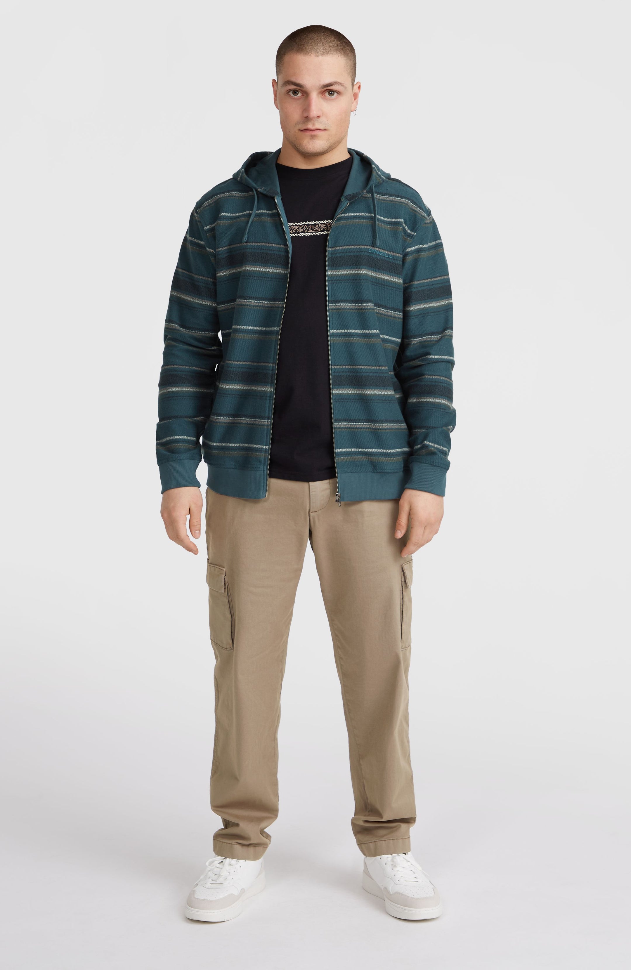 O'Neill Bavaro Fz Hoodie - Blue Ikat Stripe