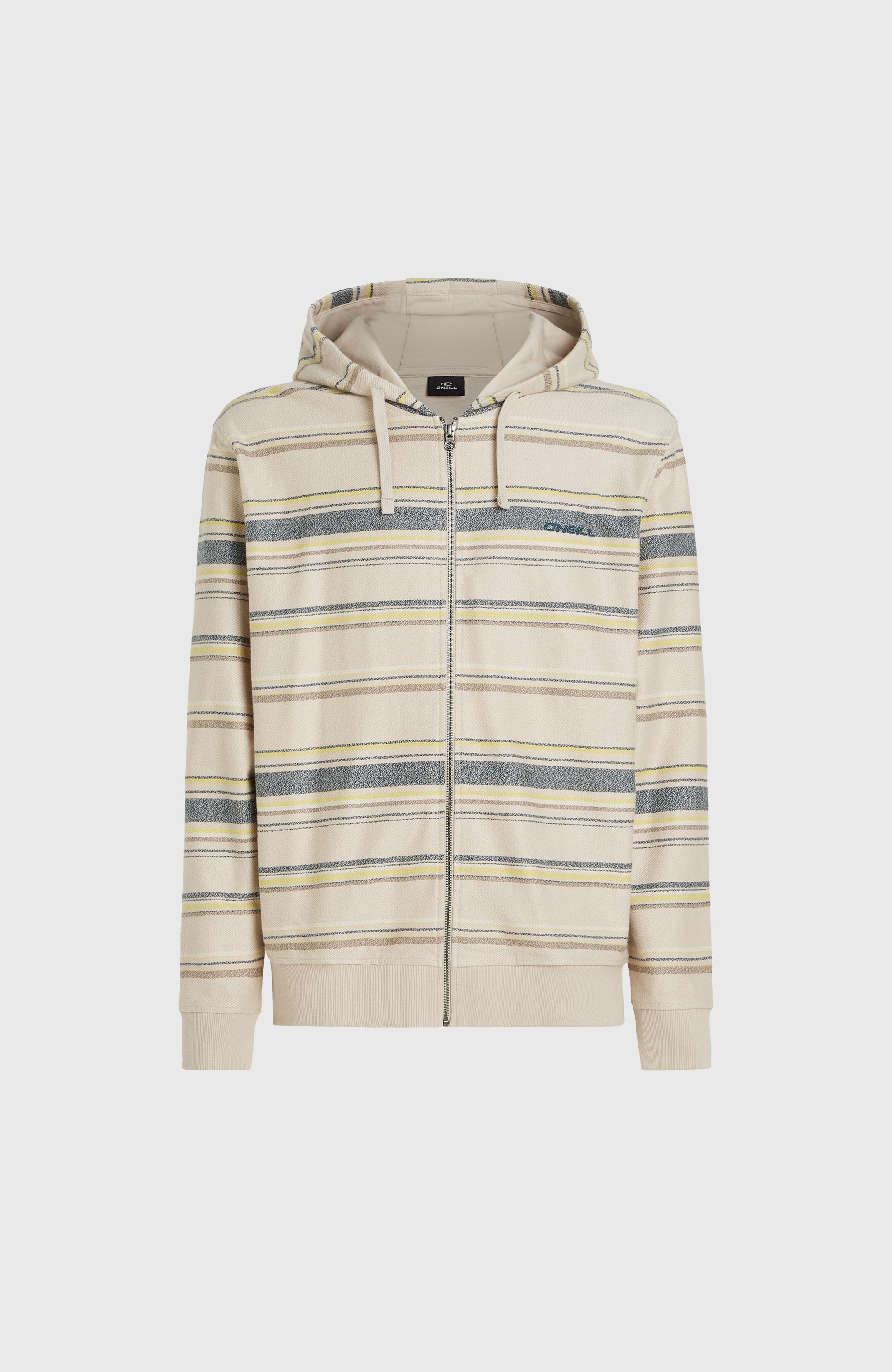O'Neill Bavaro Fz Hoodie - Grey Vintage Stripe