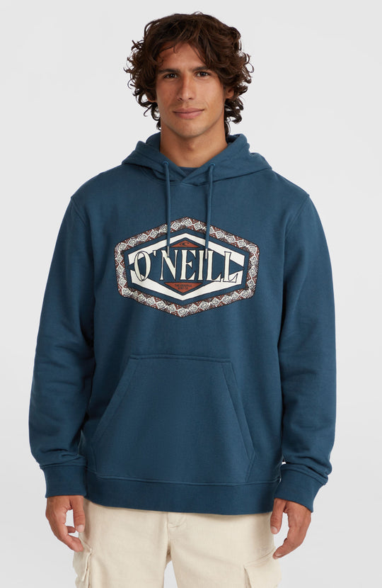 O'Neill Front Print Hoodie - Alma Steel