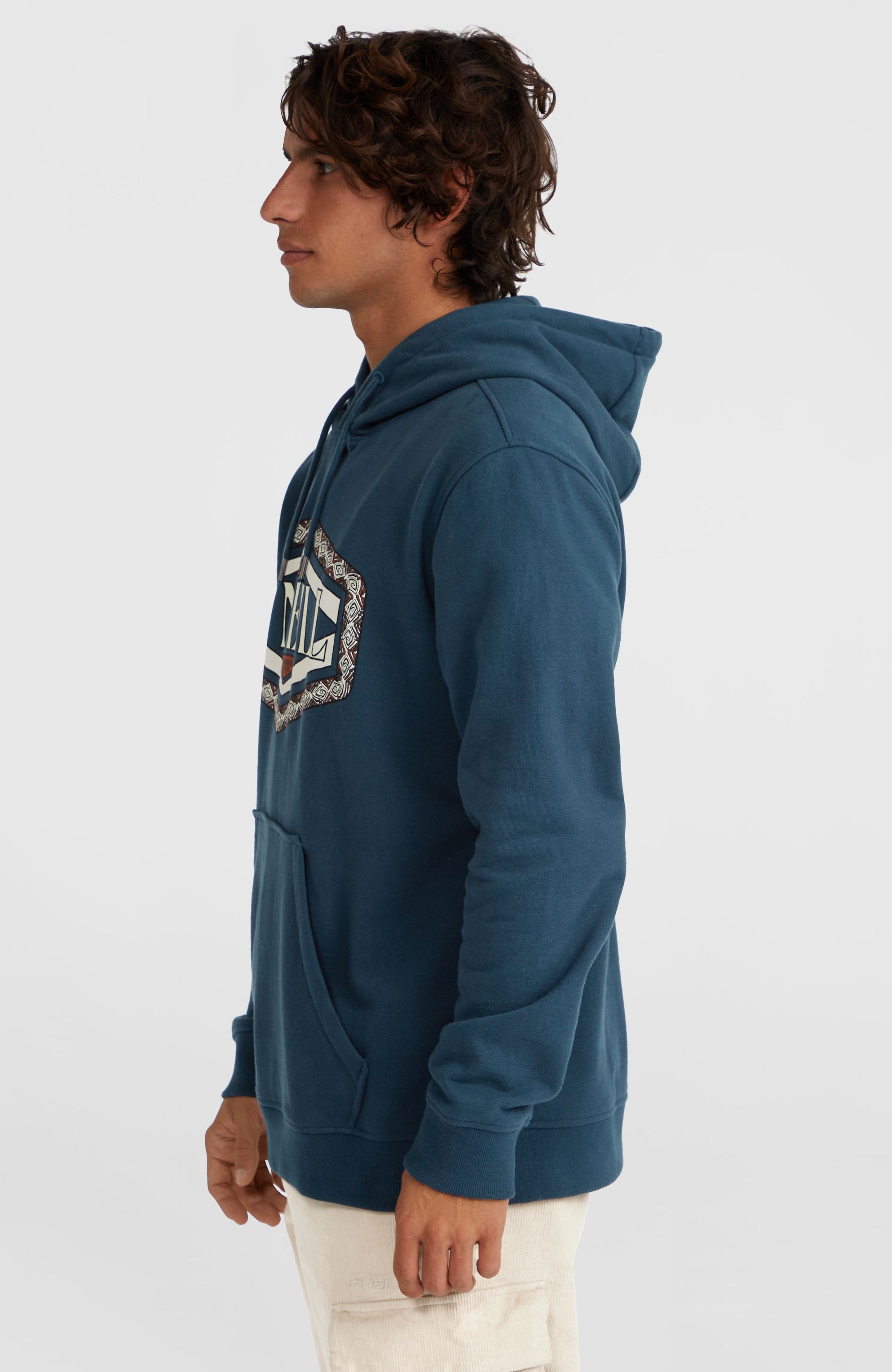 O'Neill Front Print Hoodie - Alma Steel