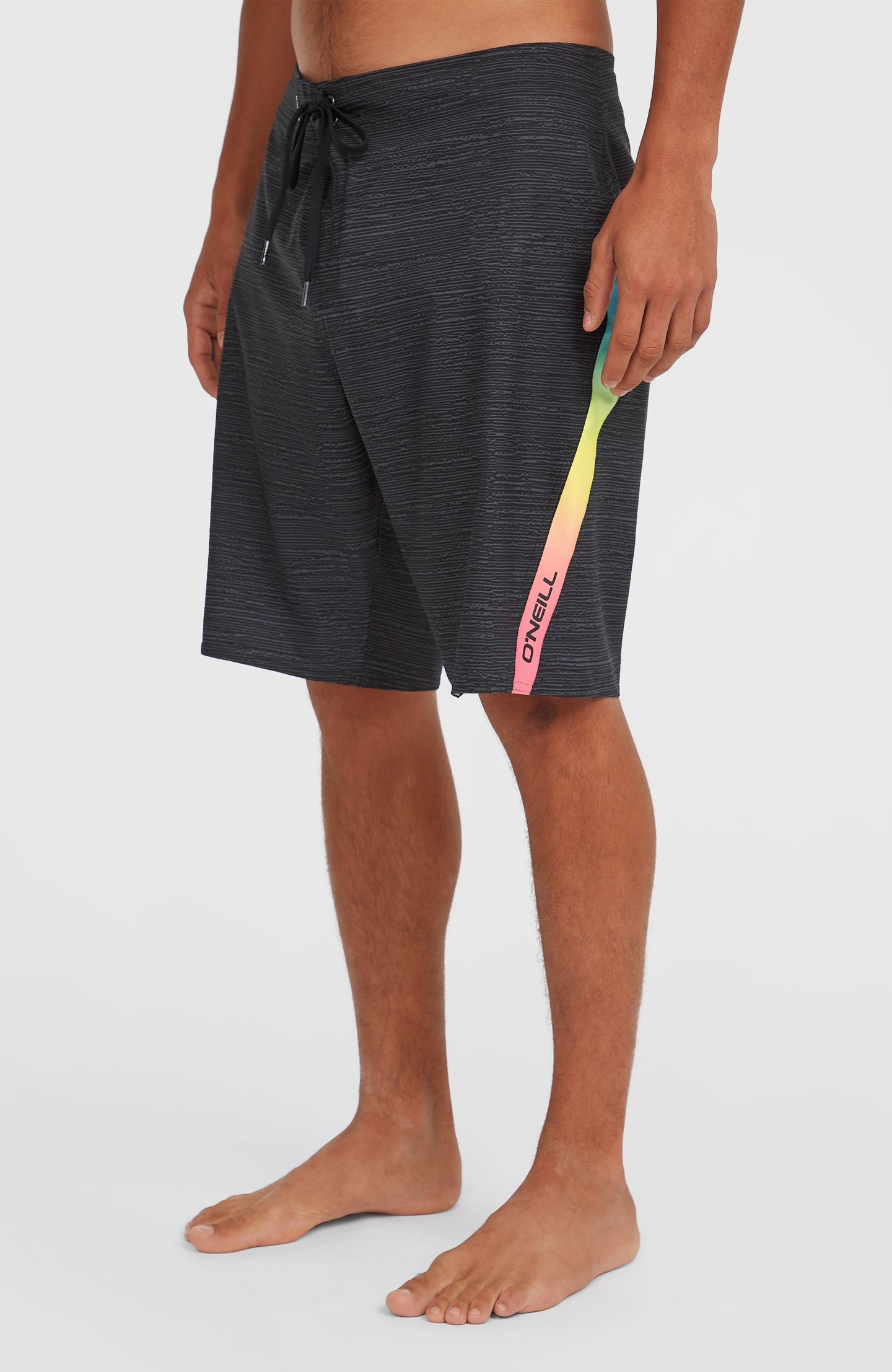 Superfreak 20" Boardshorts - Black Multi Colour Panel