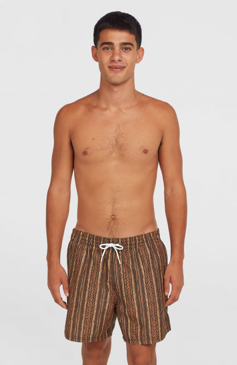 O'Neill Cali Print 15'' Swimshorts - Orange Pressed Lines