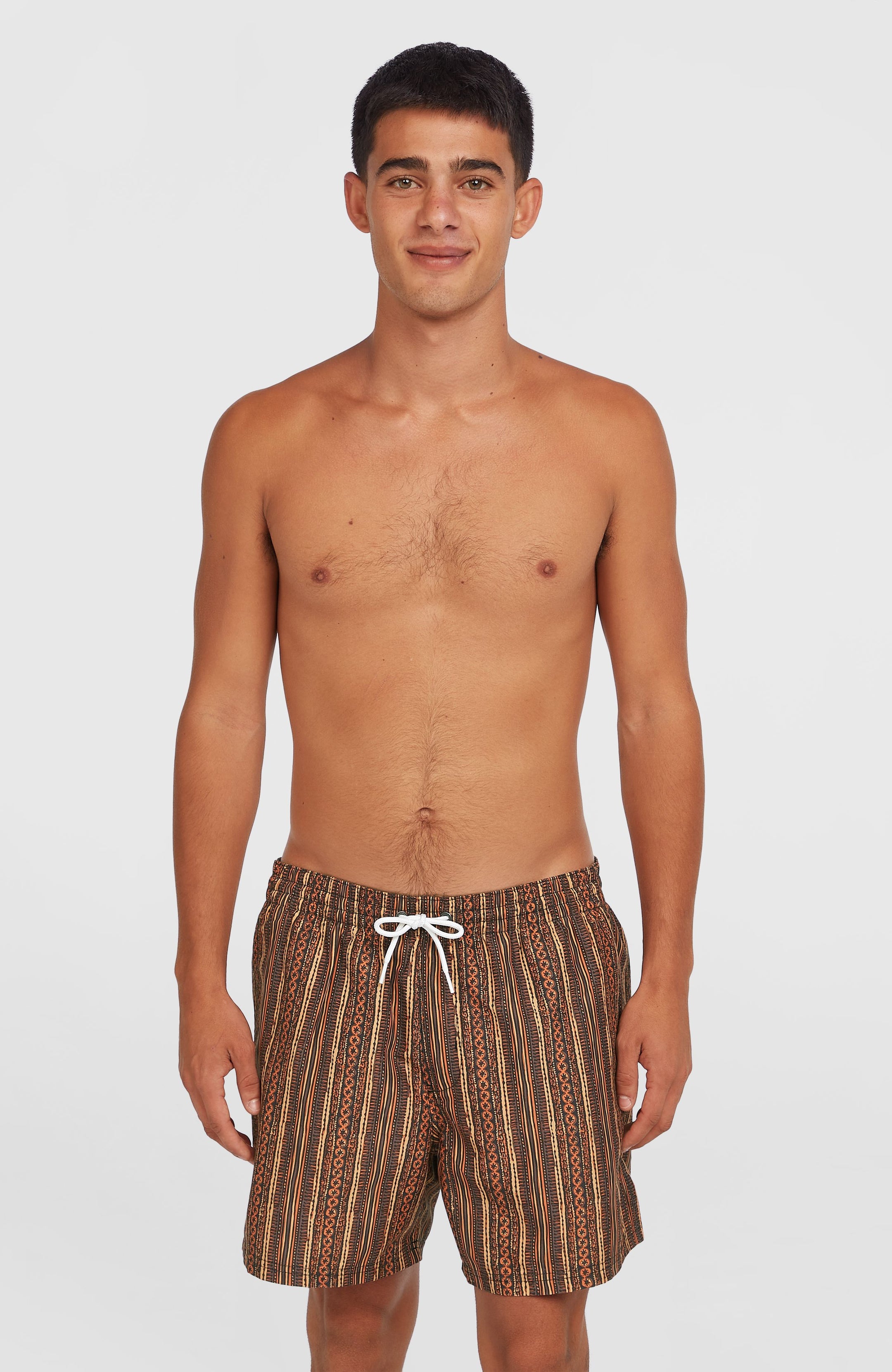 O'Neill Cali Print 15'' Swimshorts - Orange Pressed Lines