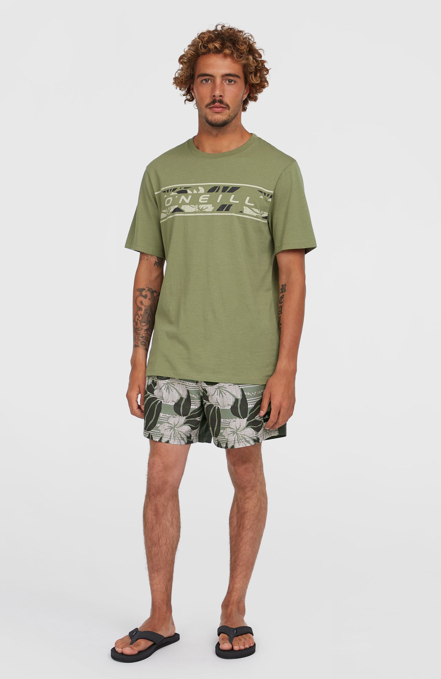 O'Neill Cali Block 15'' Swimshorts - Green Dusty Flower