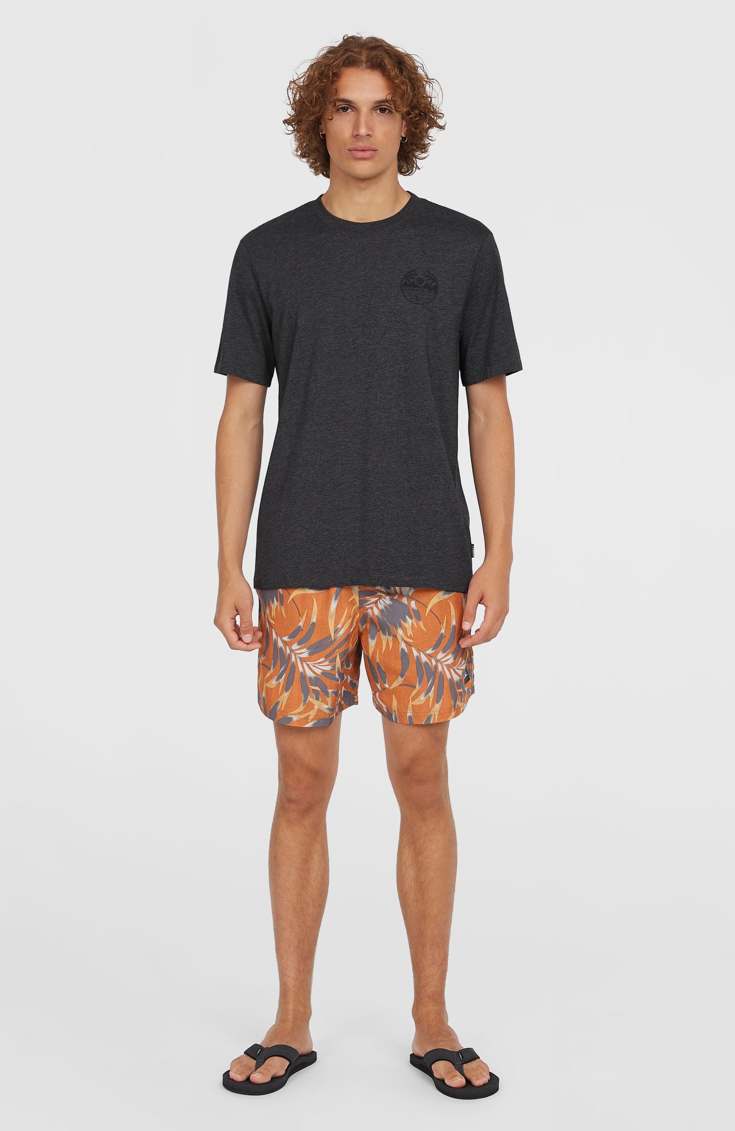O'Neill Cali Floral 16'' Swimshorts - Orange Dipped Leaves