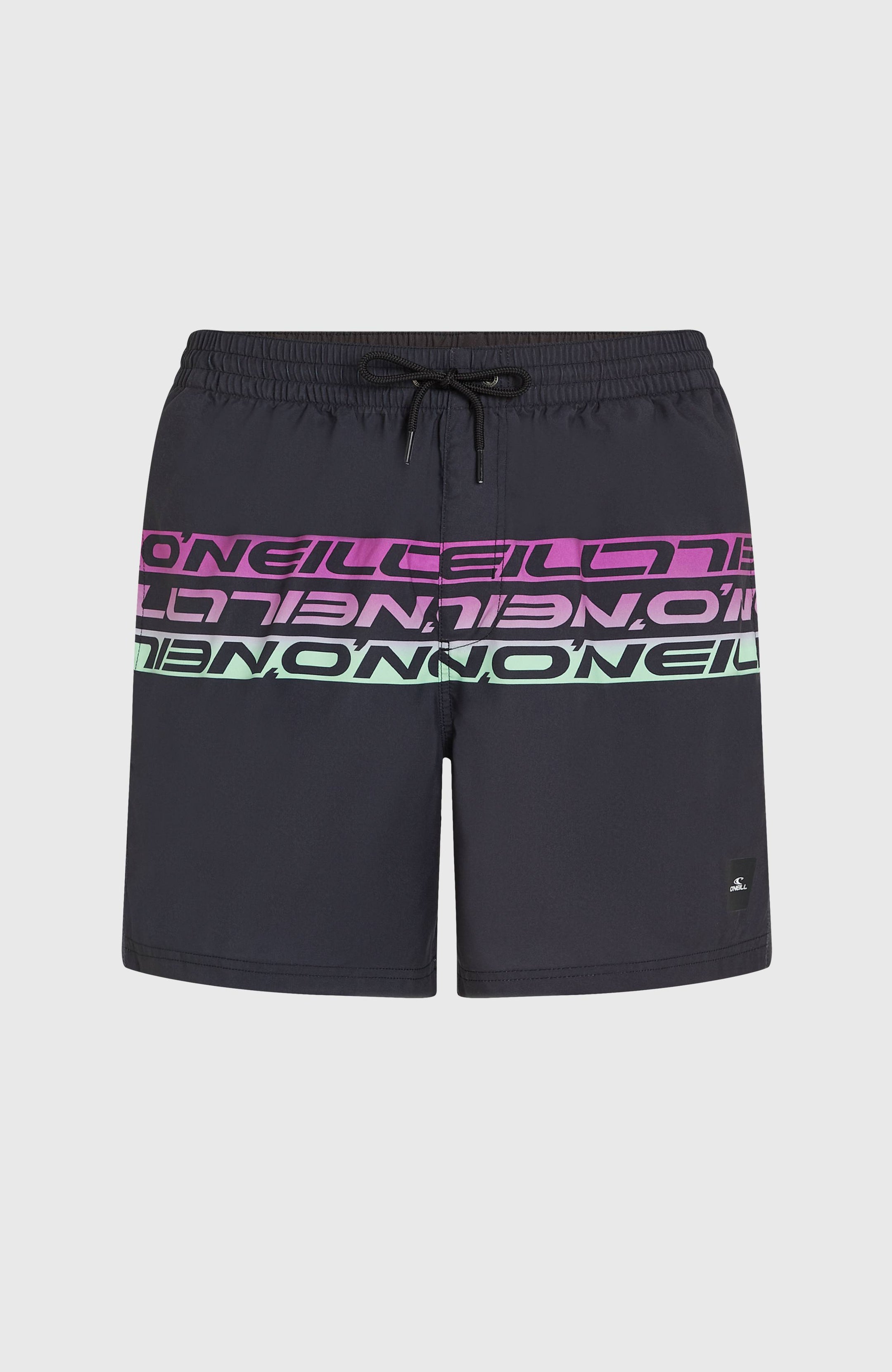 O'Neill Cali Stripe 16'' Swimshorts - Black/Purple Upside Down Clean