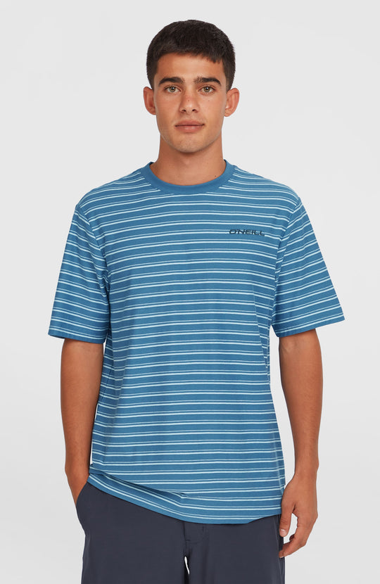 O'Neill Yarn Stripe T-Shirt - Blue Cali Tee Stripe