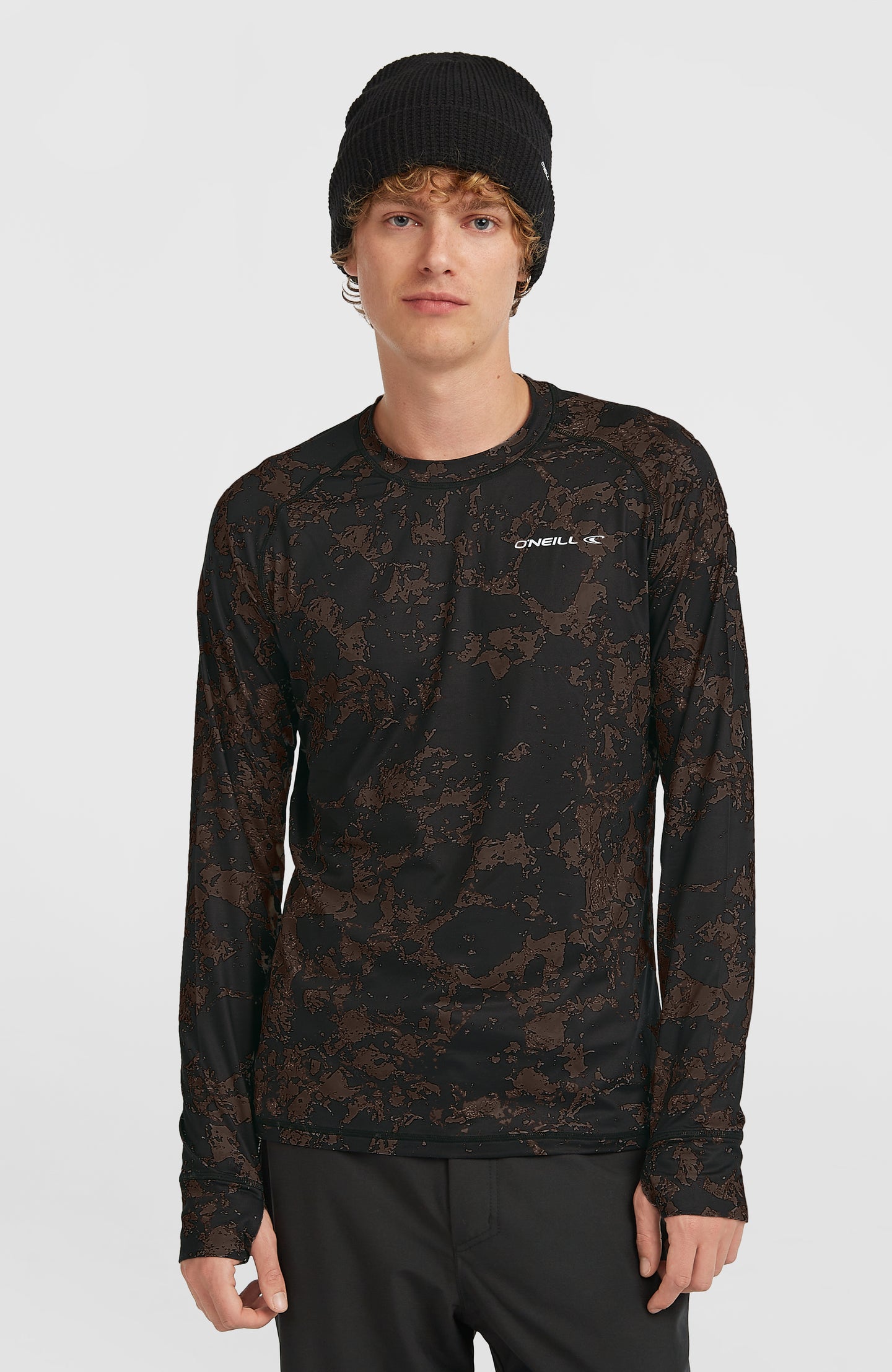Baselayer Top - Black/Beige Quarry