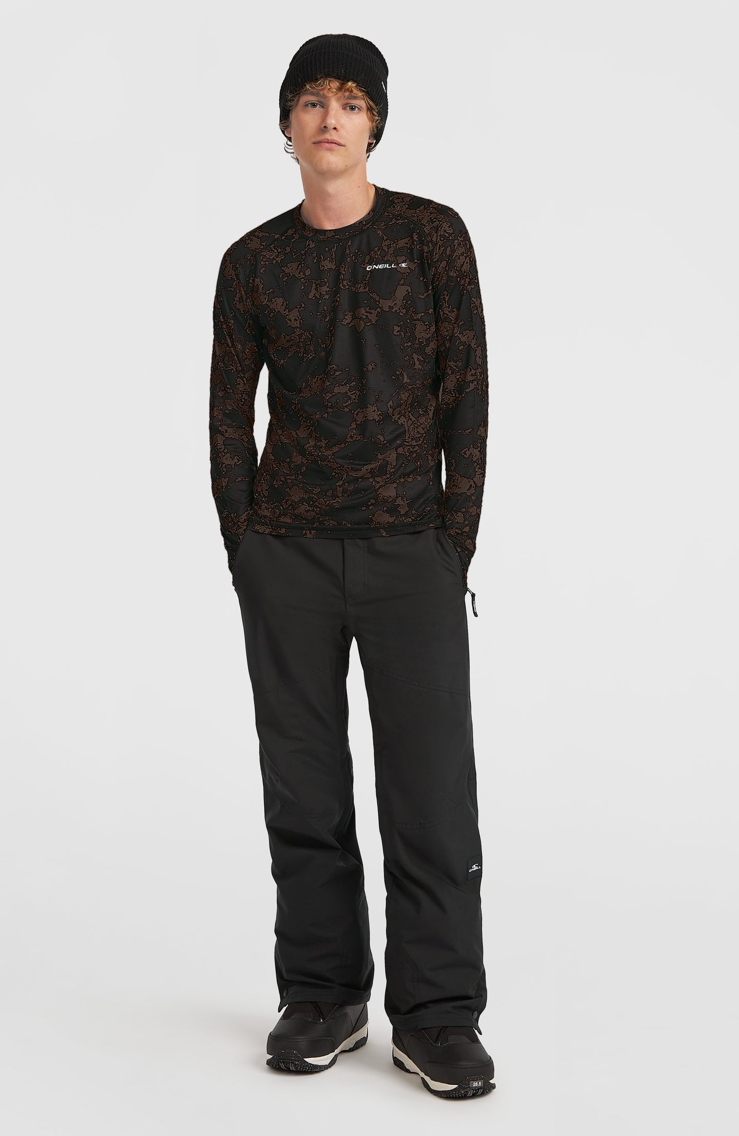 Baselayer Top - Black/Beige Quarry