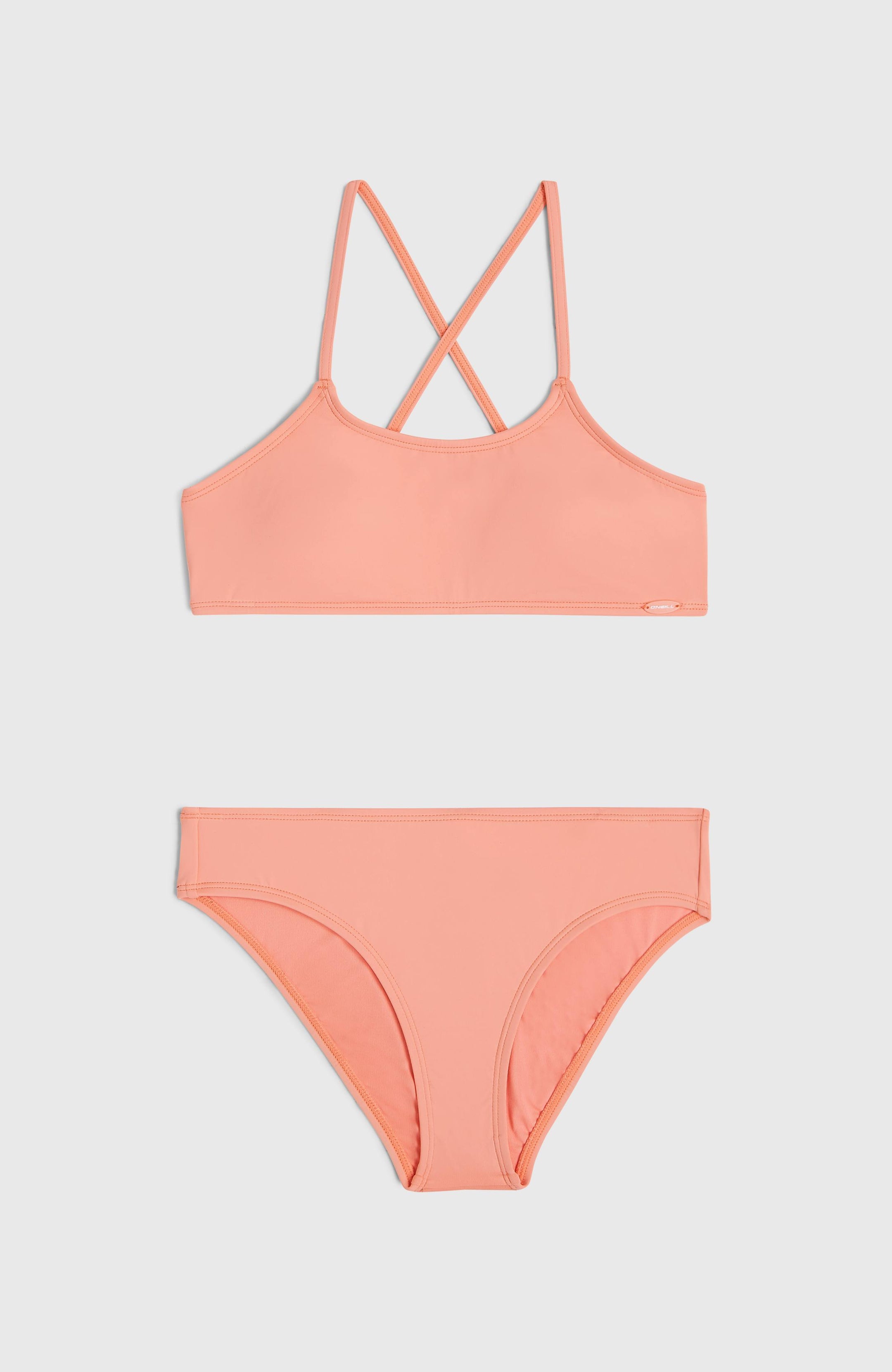 Essentials Bralette Bikini Set - Coral Pink