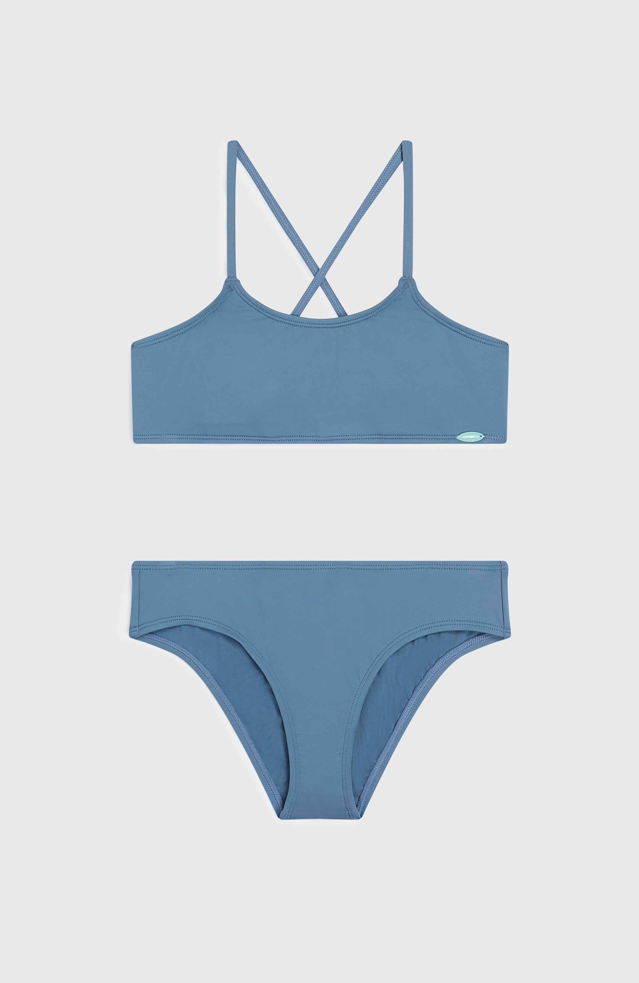 Essentials Bralette Bikini Set - Copen Blue