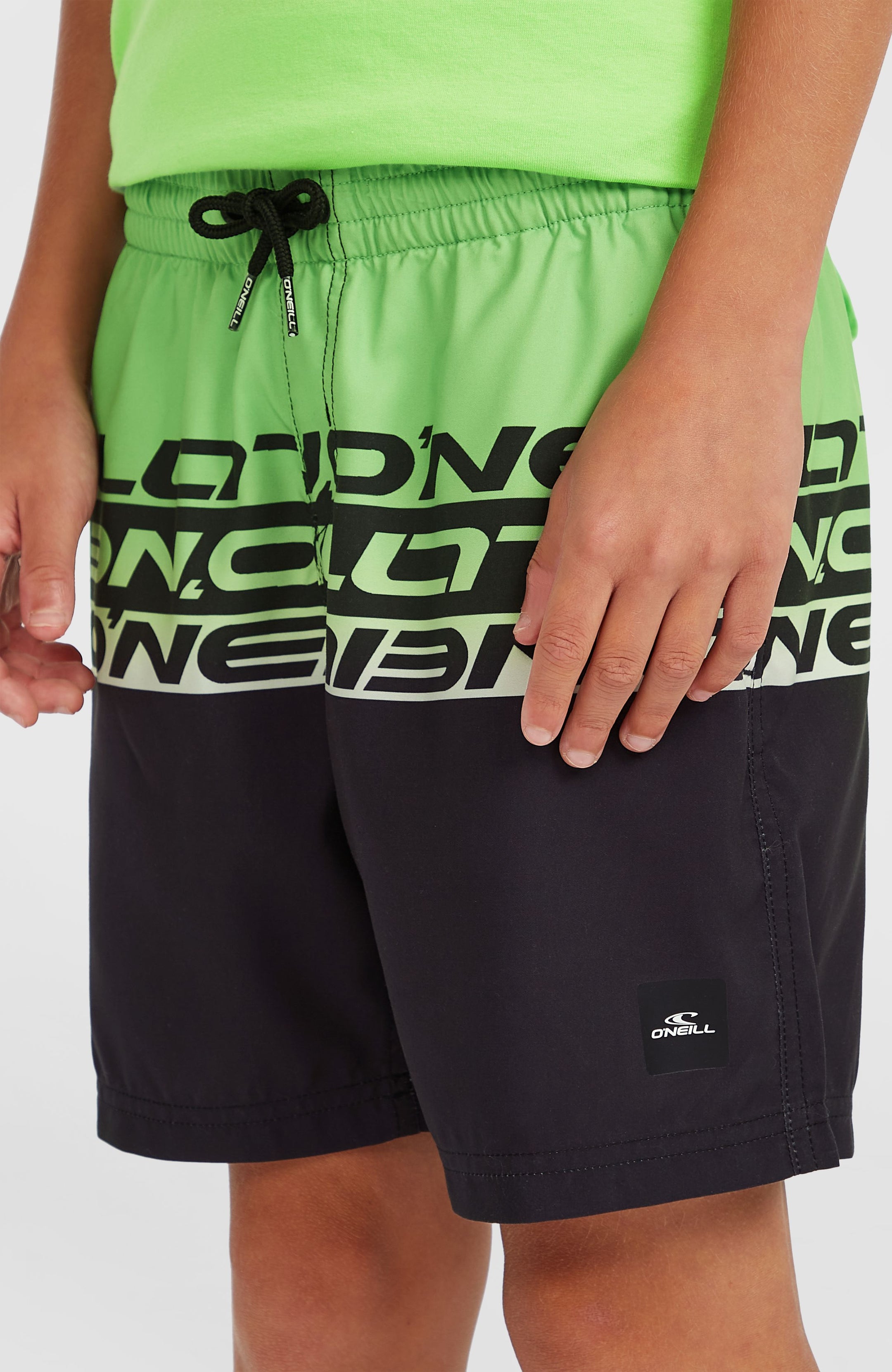 O'Neill Cali Stripe 14" Swimshorts - Green Upside Down