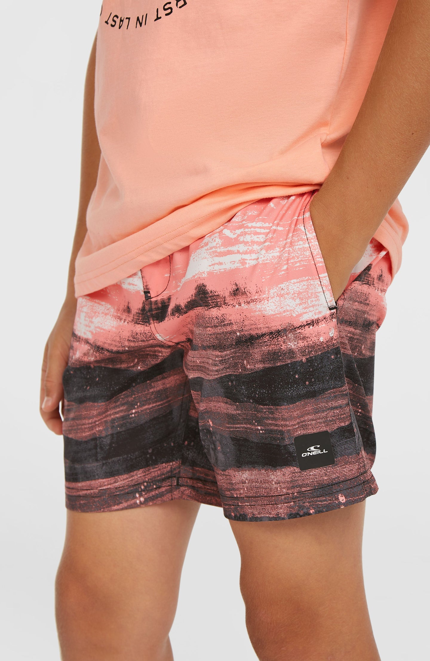 O'Neill Cali Gradient 14" Swimshorts - Coral Melted Texture