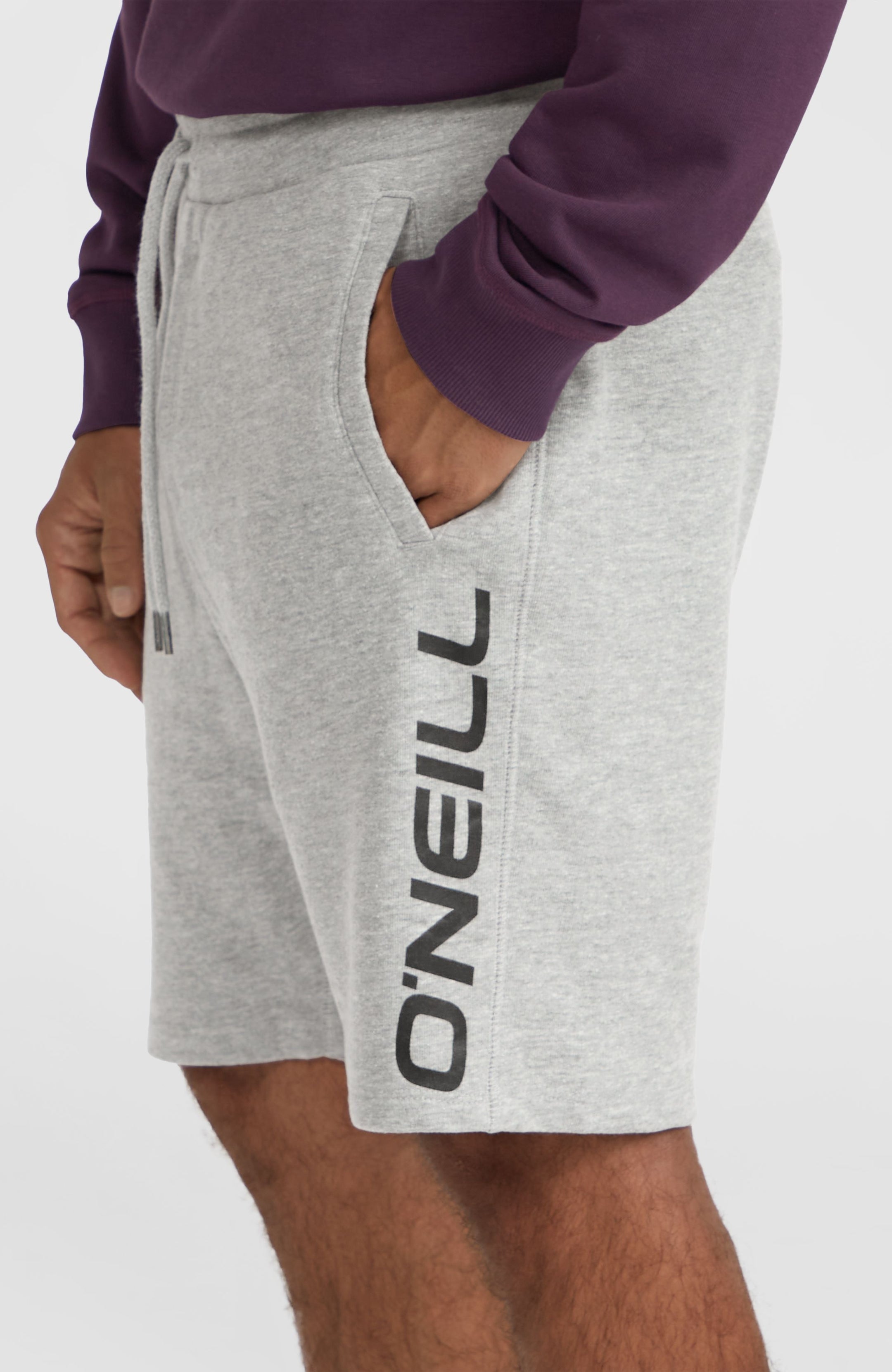 O'Neill Logo Sweatshorts - Silver Melee -A