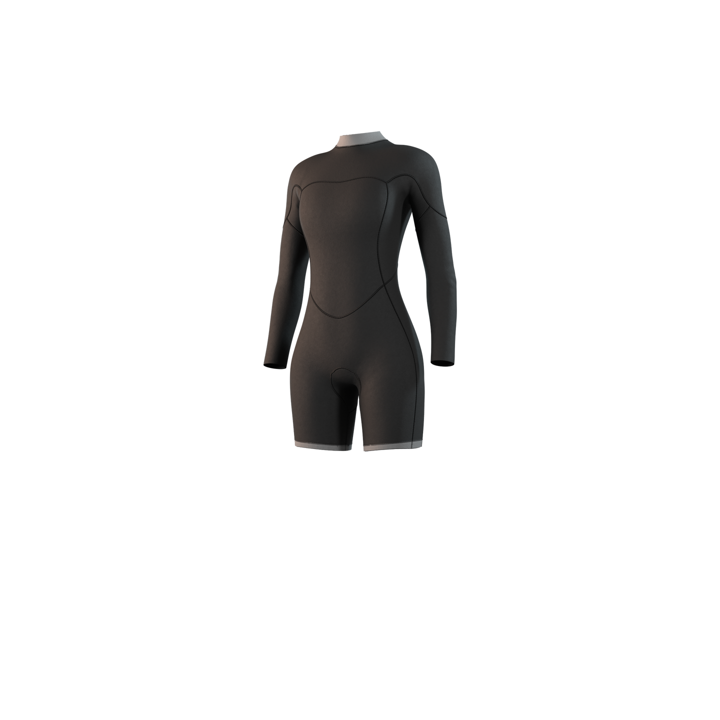 Brand Longarm Shorty 3/2mm Bzip Flatlock Women Mystic