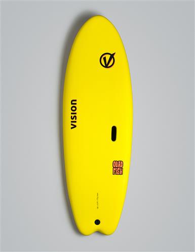 5'6" Quad Fish Yellow Vision
